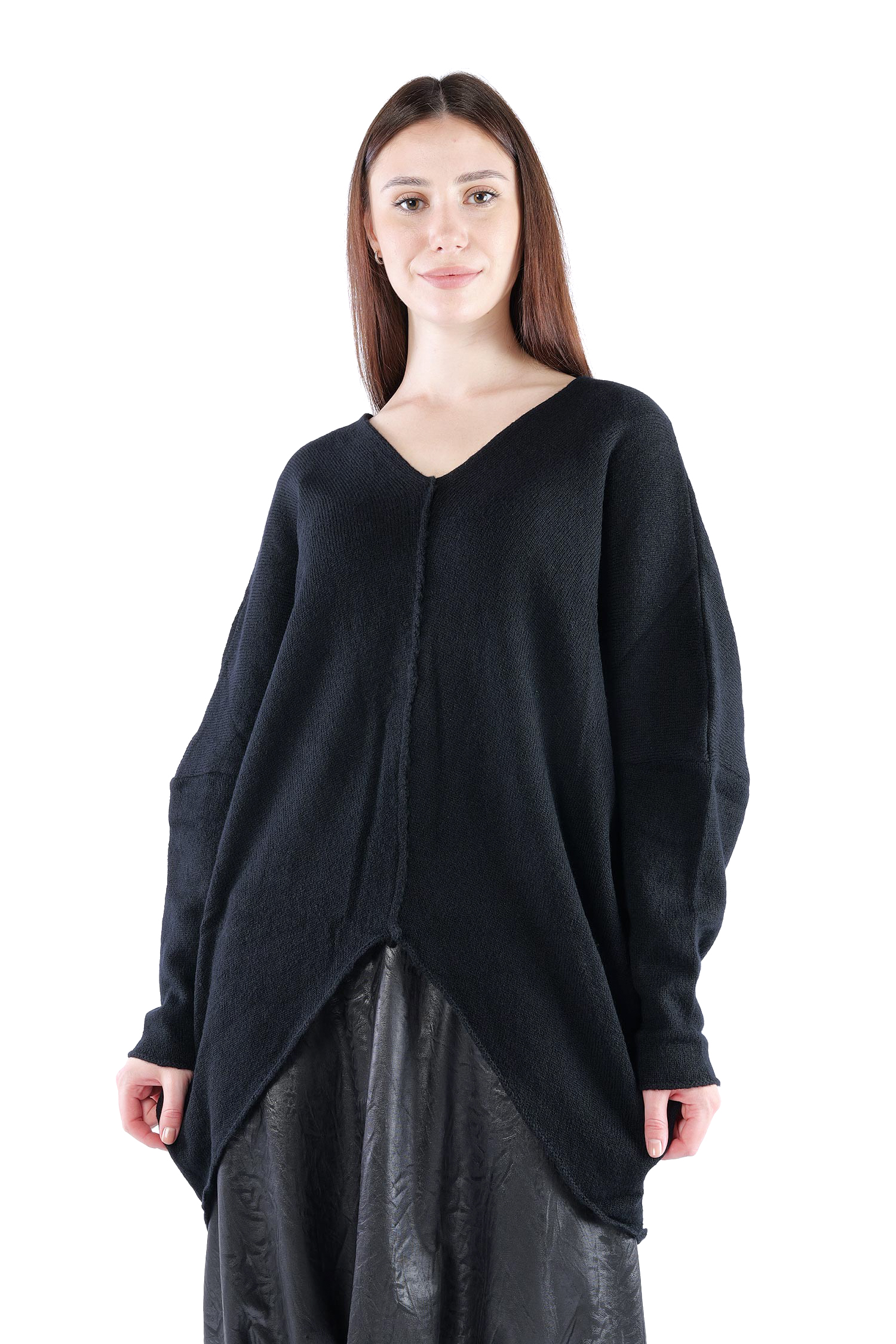 Feinstrick Pullover - Schwarz - Jojo