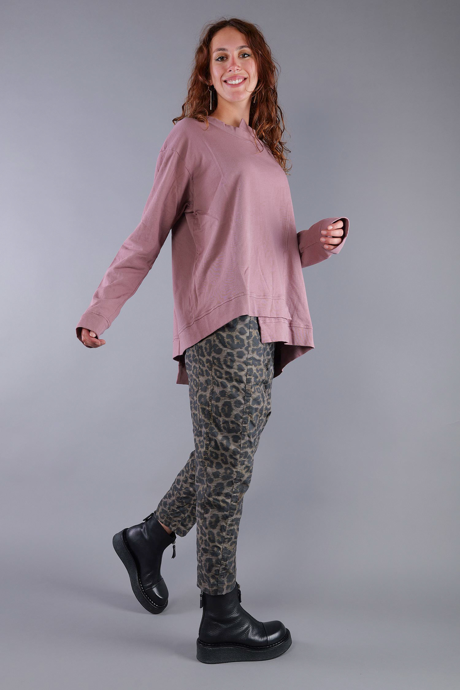 Asymmetrischer Sweater - Crystal - 2263290501