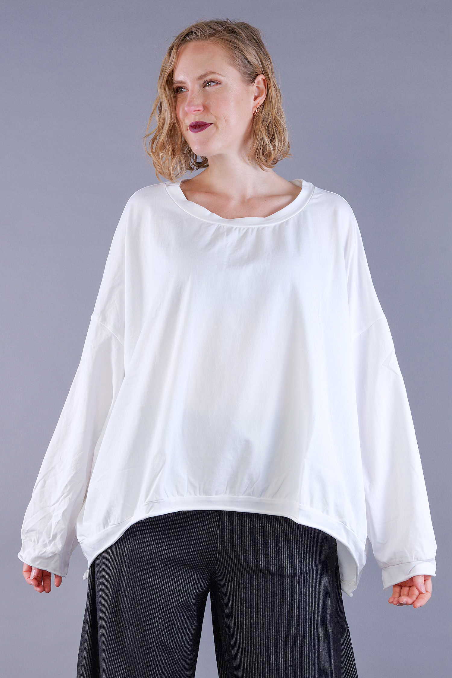 Oversize Pullover - Schnee - Handcare