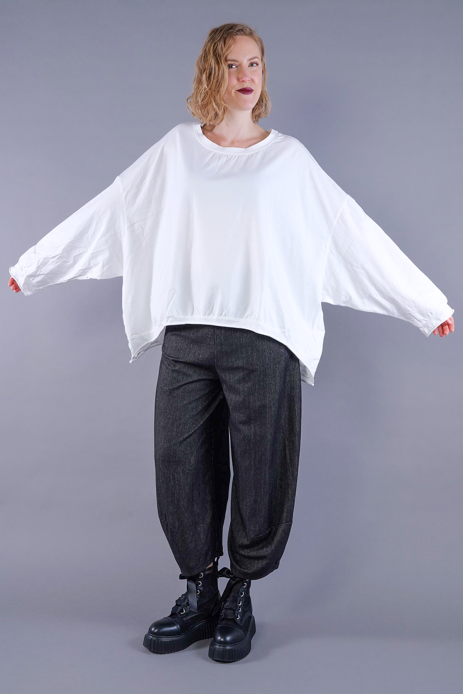 Oversize Pullover - Schnee - Handcare