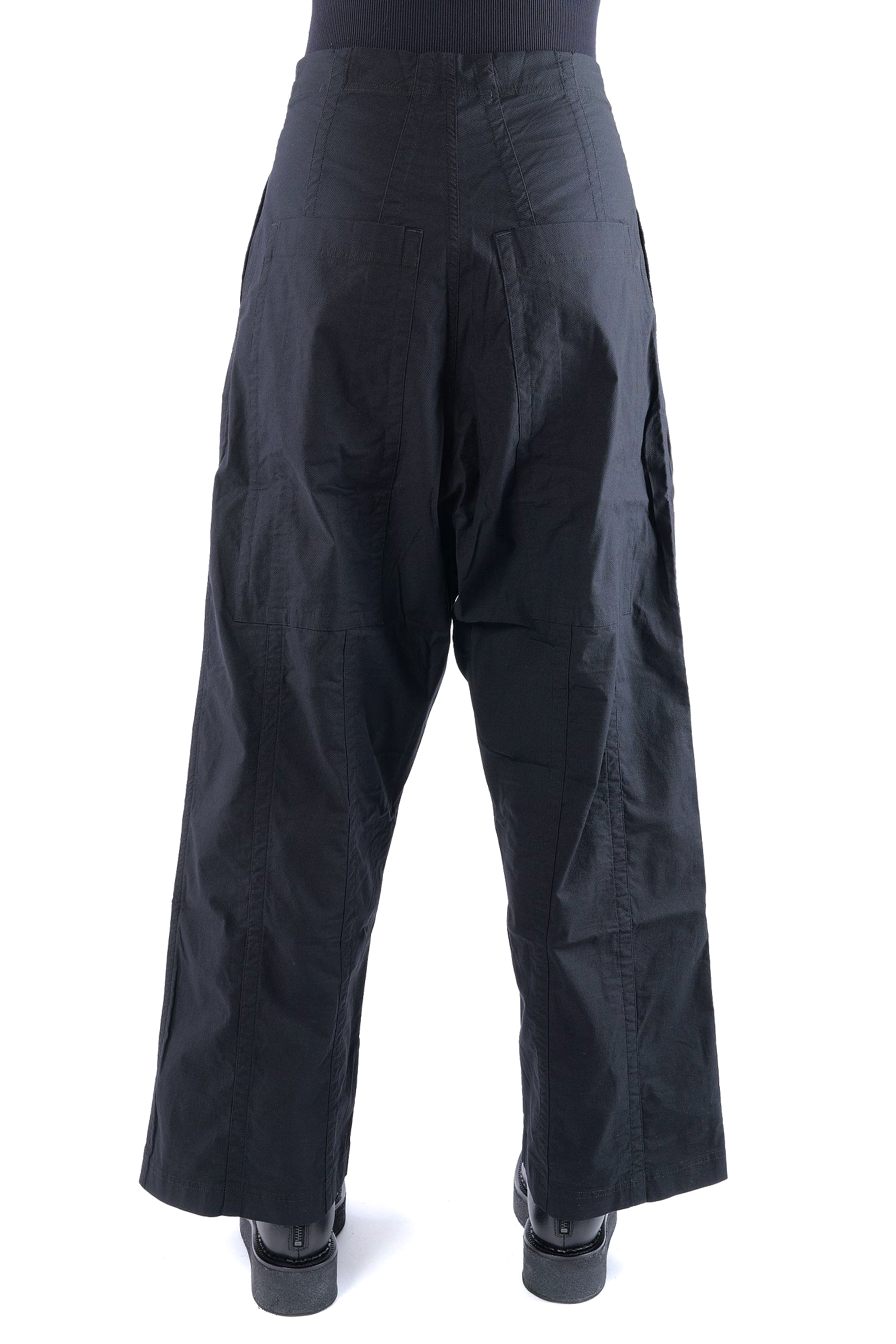 Weite Stretchhose - Schwarz - 2261390126