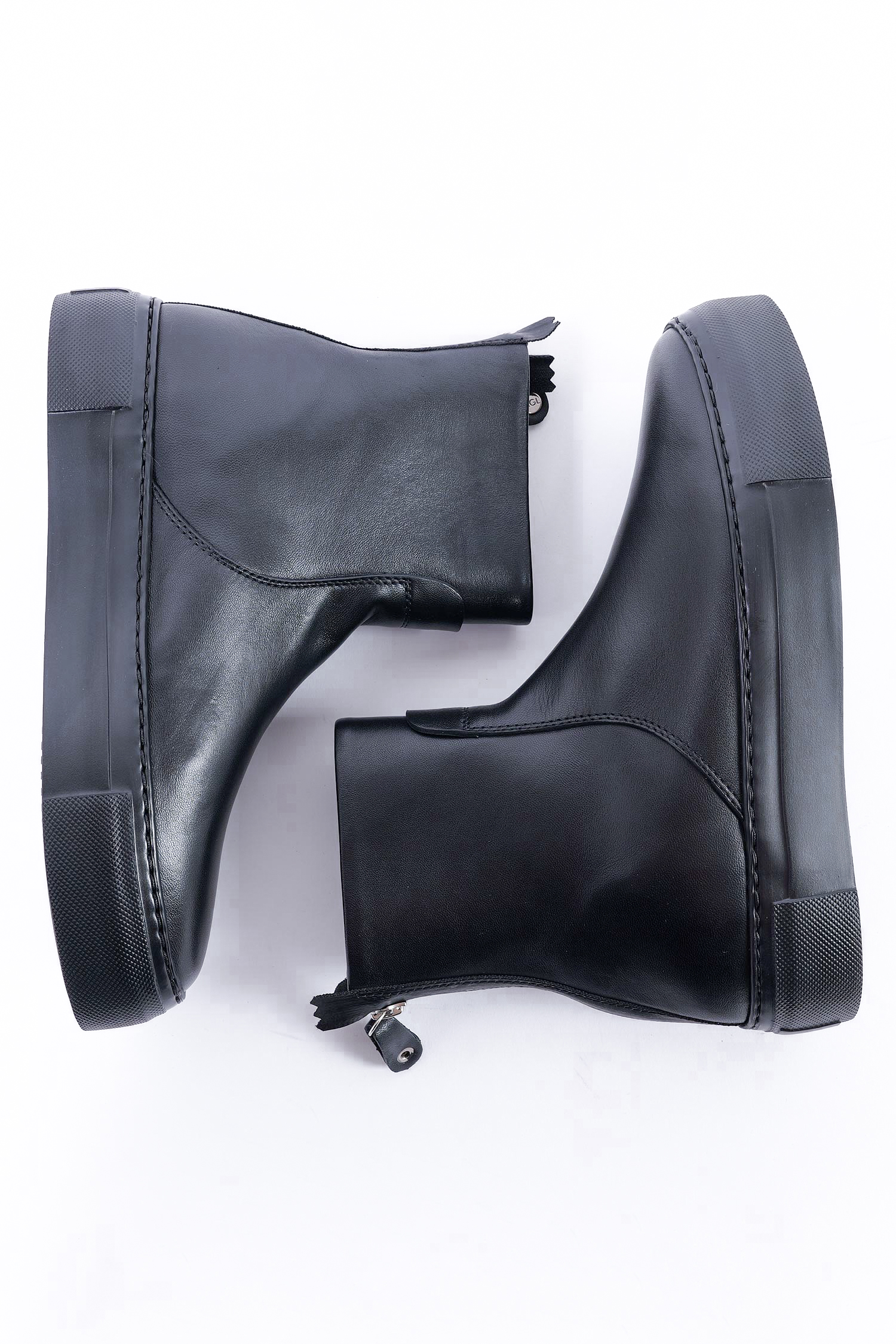 Leder Boots - Schwarz - Meghan Bootie