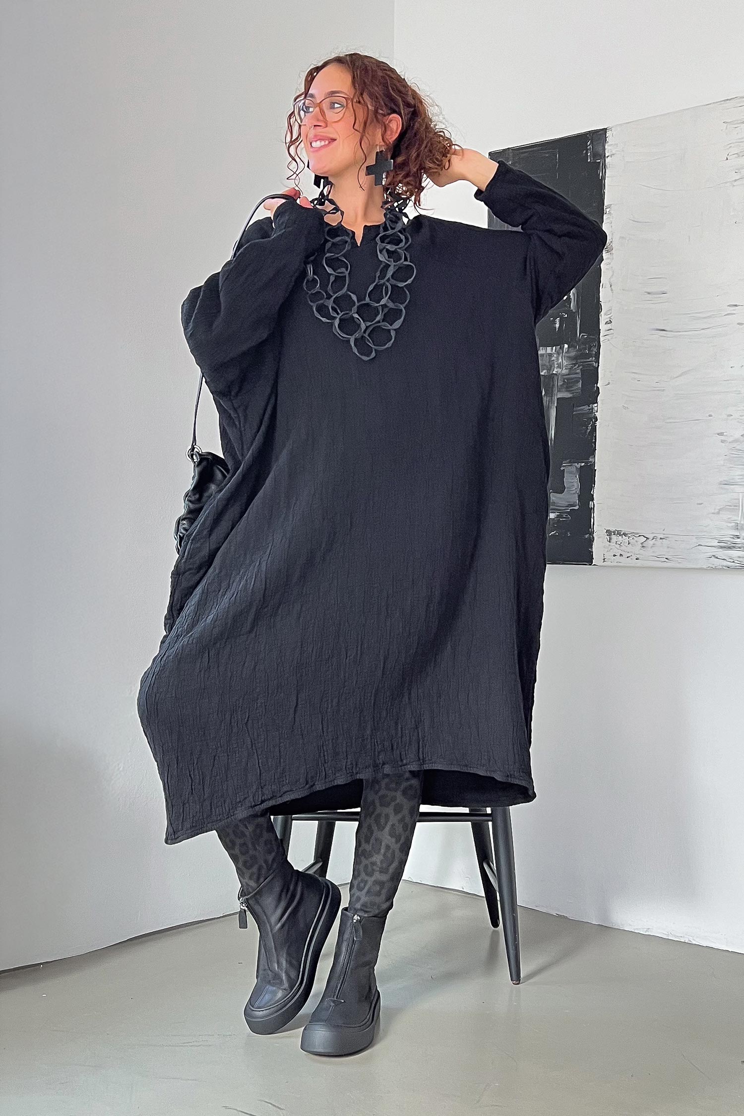Rippjersey Hose - Leo black cloud - 2261140101