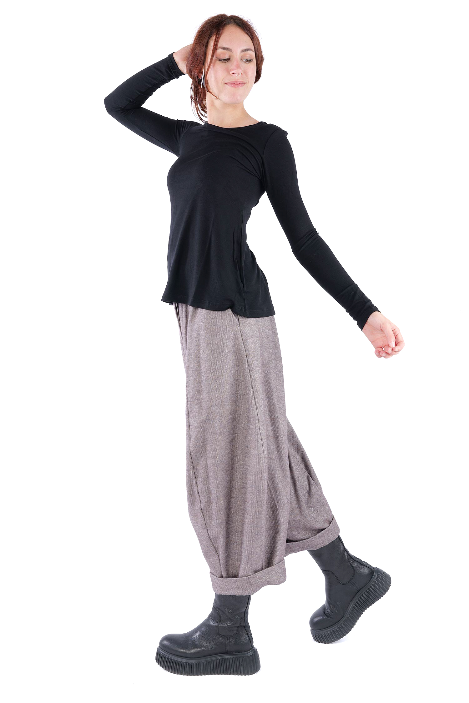 Weiches Longsleeve  - Schwarz - 4602