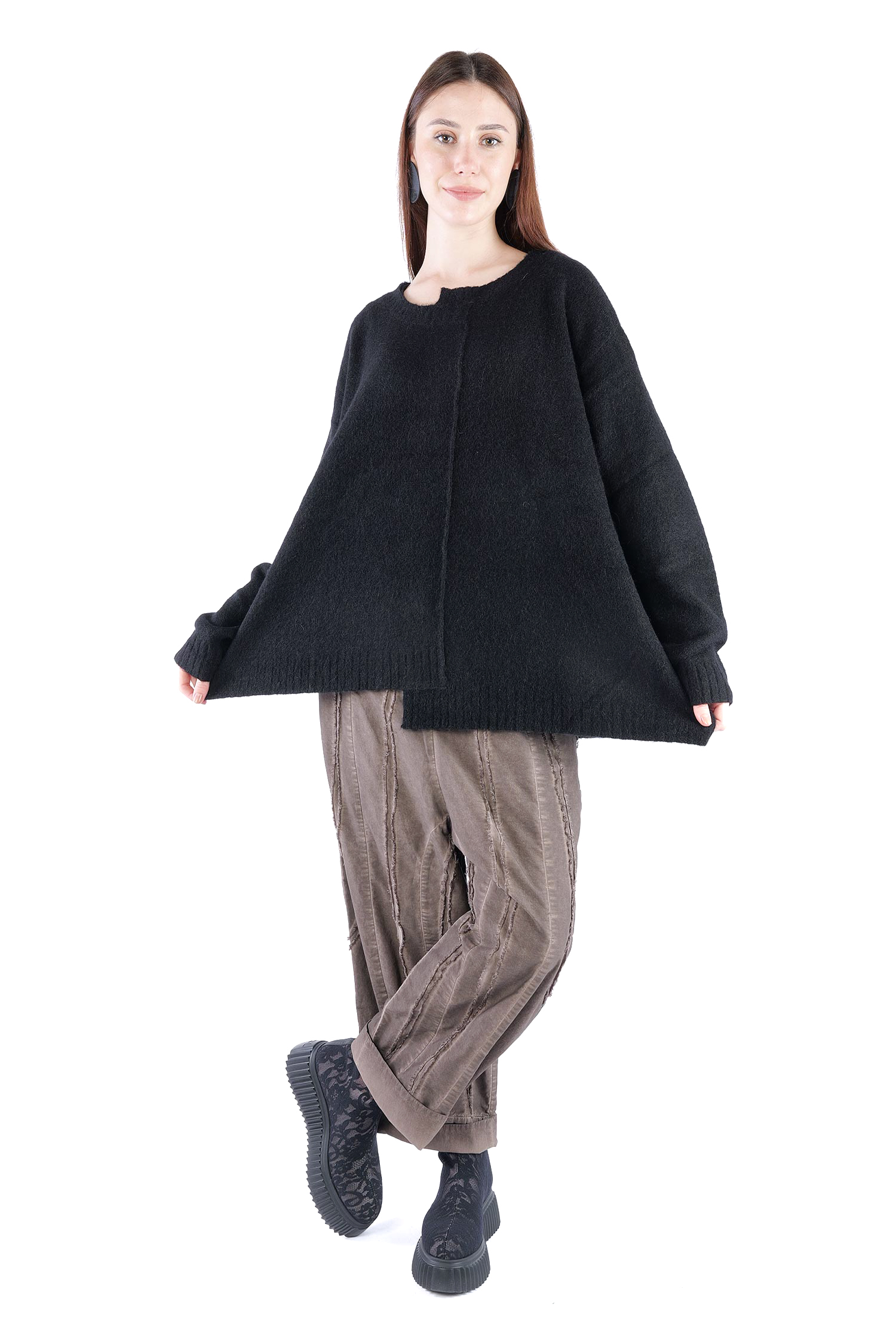 Strickpullover - Schwarz - 2263310701