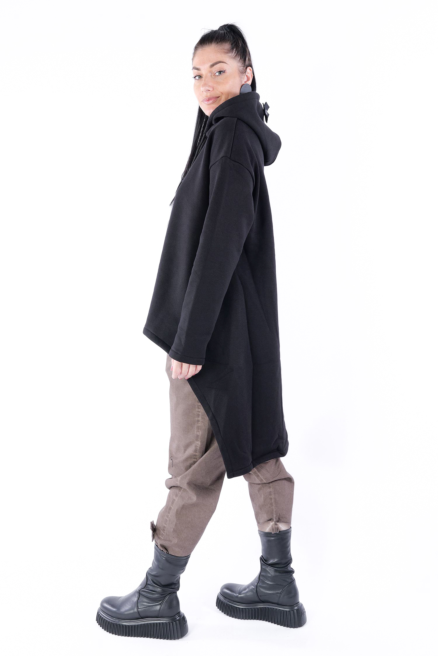 Kuscheliger Pullover - Schwarz - 2054