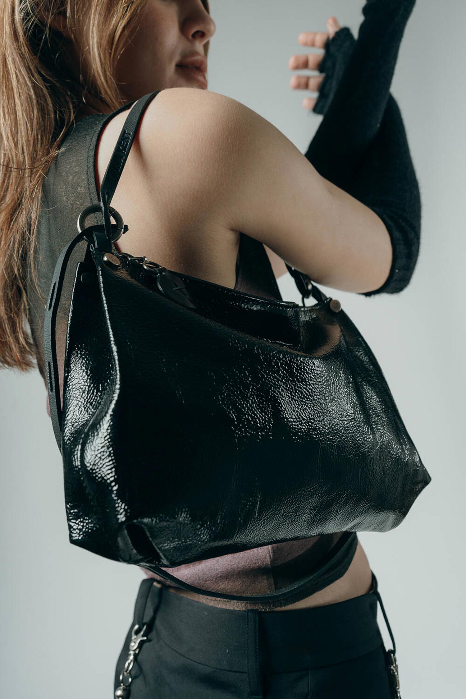 Leder Tasche - Patent Inked Black - ORNAMENT ed.2