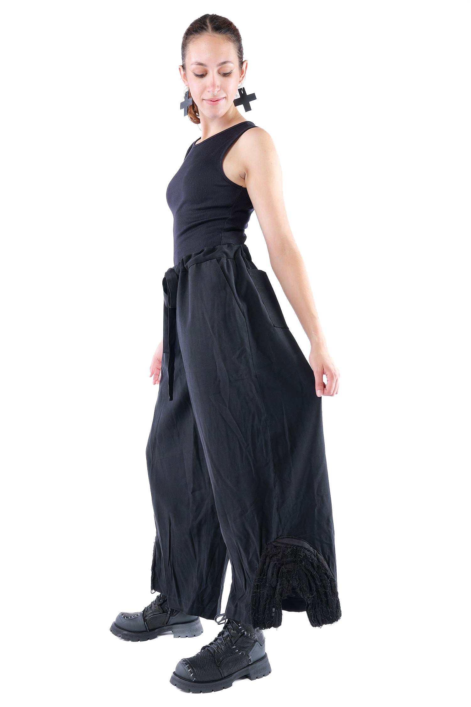 Weite Hose - Schwarz - J.Pinko