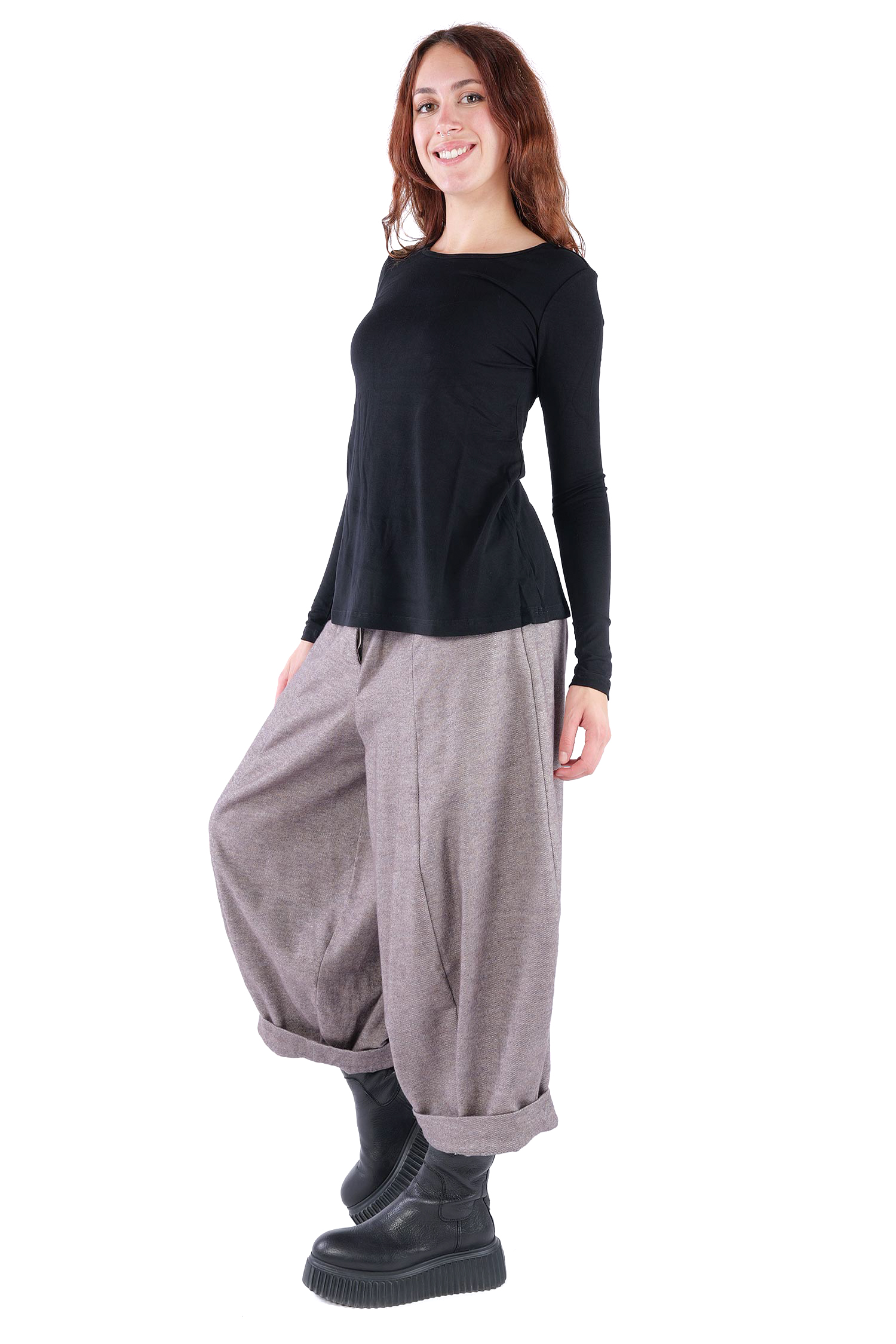 Weiches Longsleeve  - Schwarz - 4602