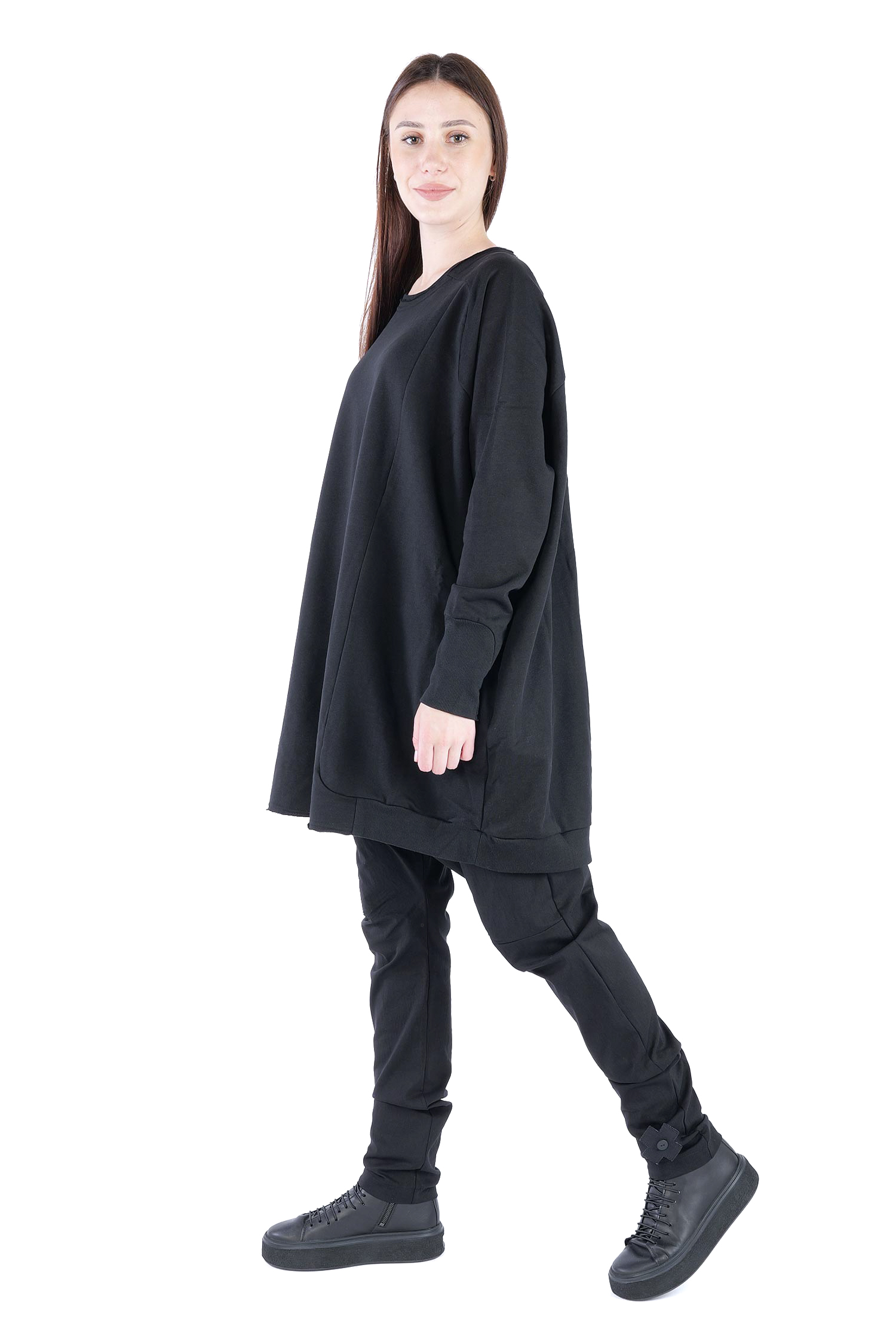 Oversize Sweatpullover - Black print - 2139