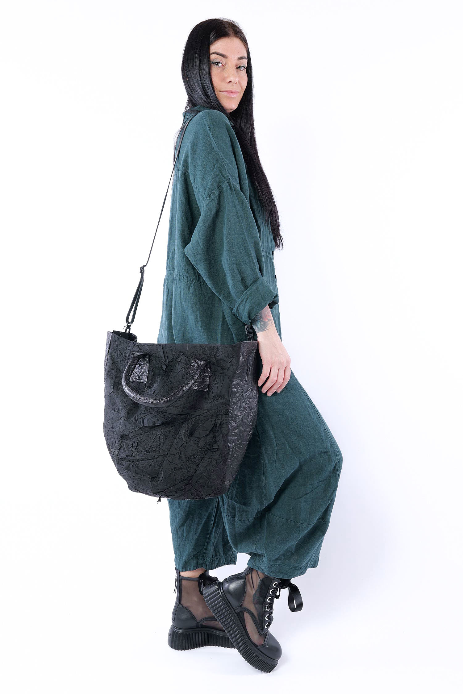 Leather handbag - Black - M.Nuve