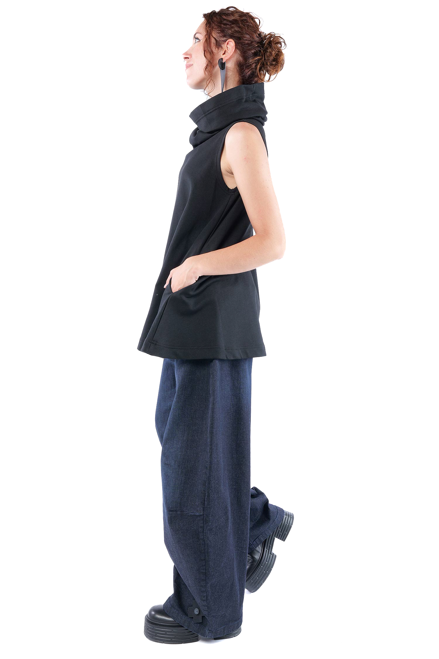 Wandelbares Top - Schwarz - 2123