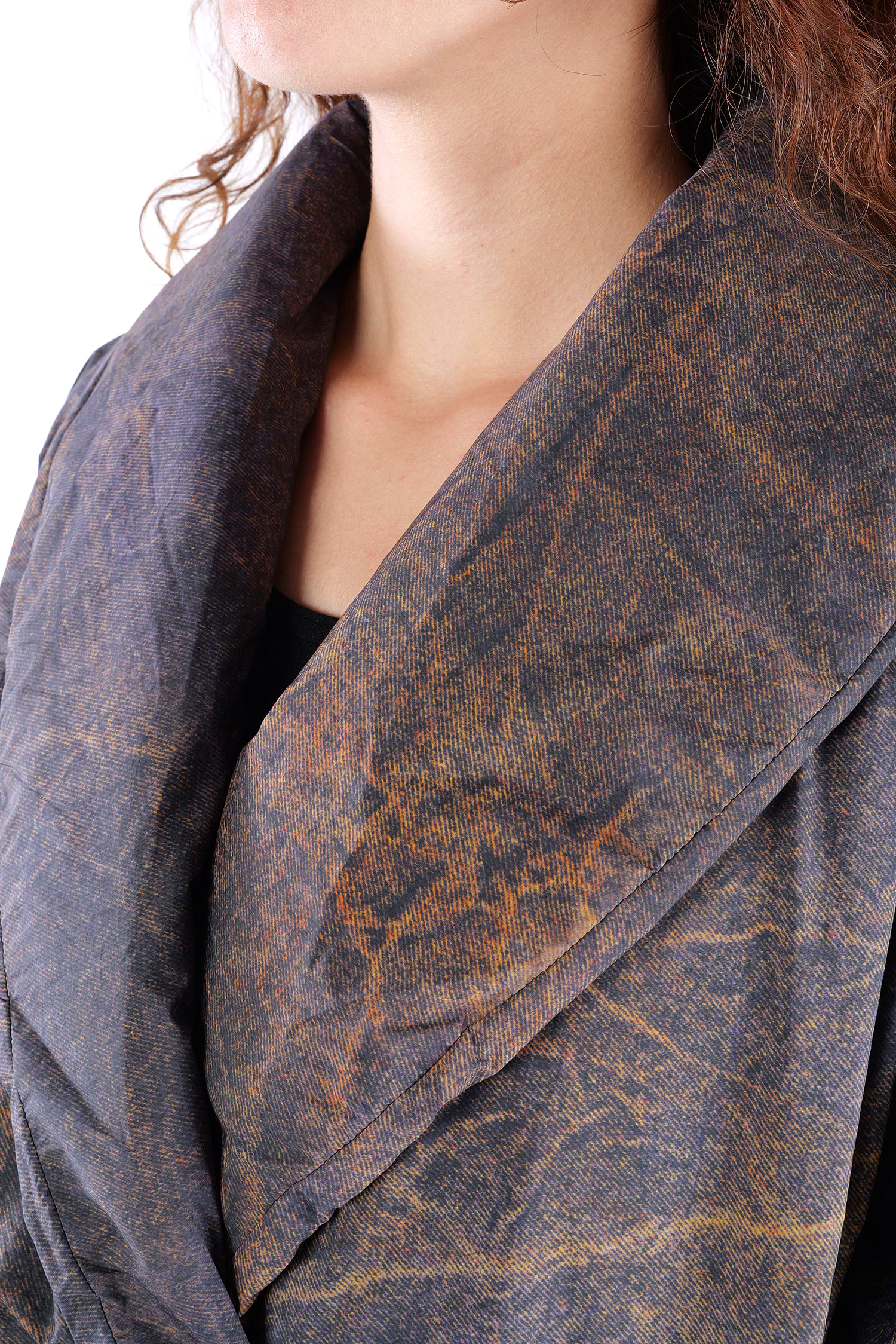 Oversize Wintermantel - Cognac Quartz - SX115