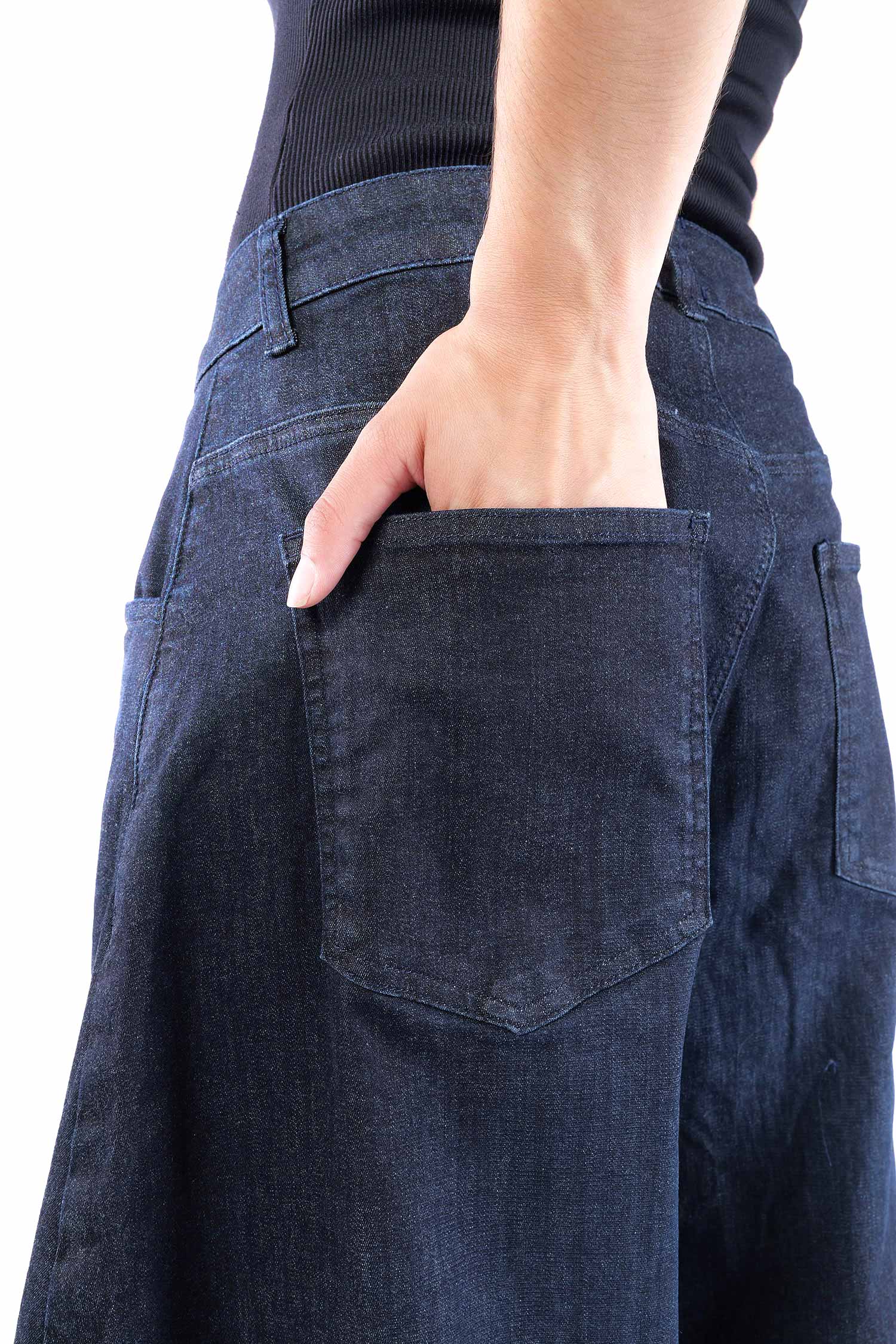 Tulpige Jeanshose - Darkblue - 10018