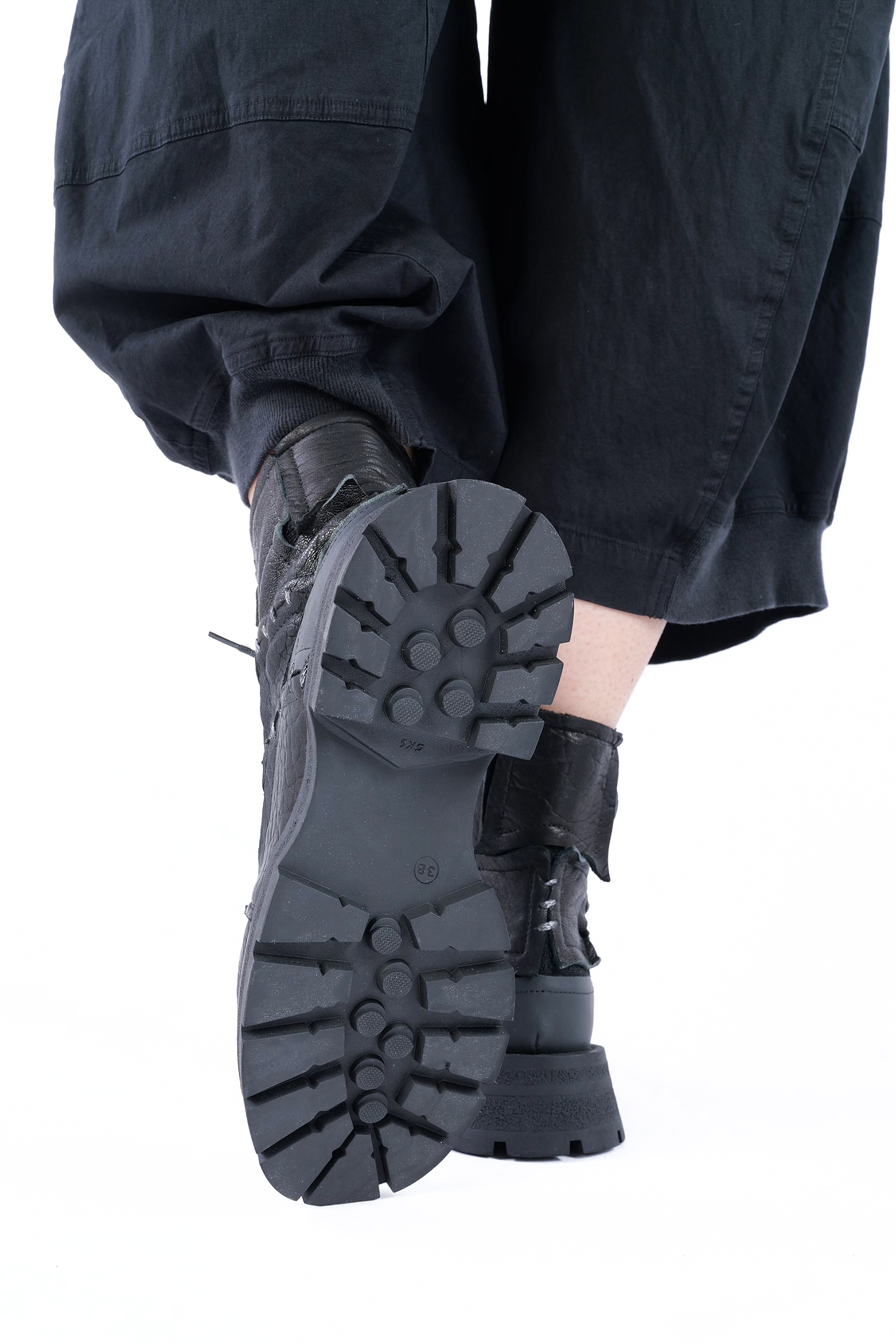 Leder Boots - Schwarz - Iniko