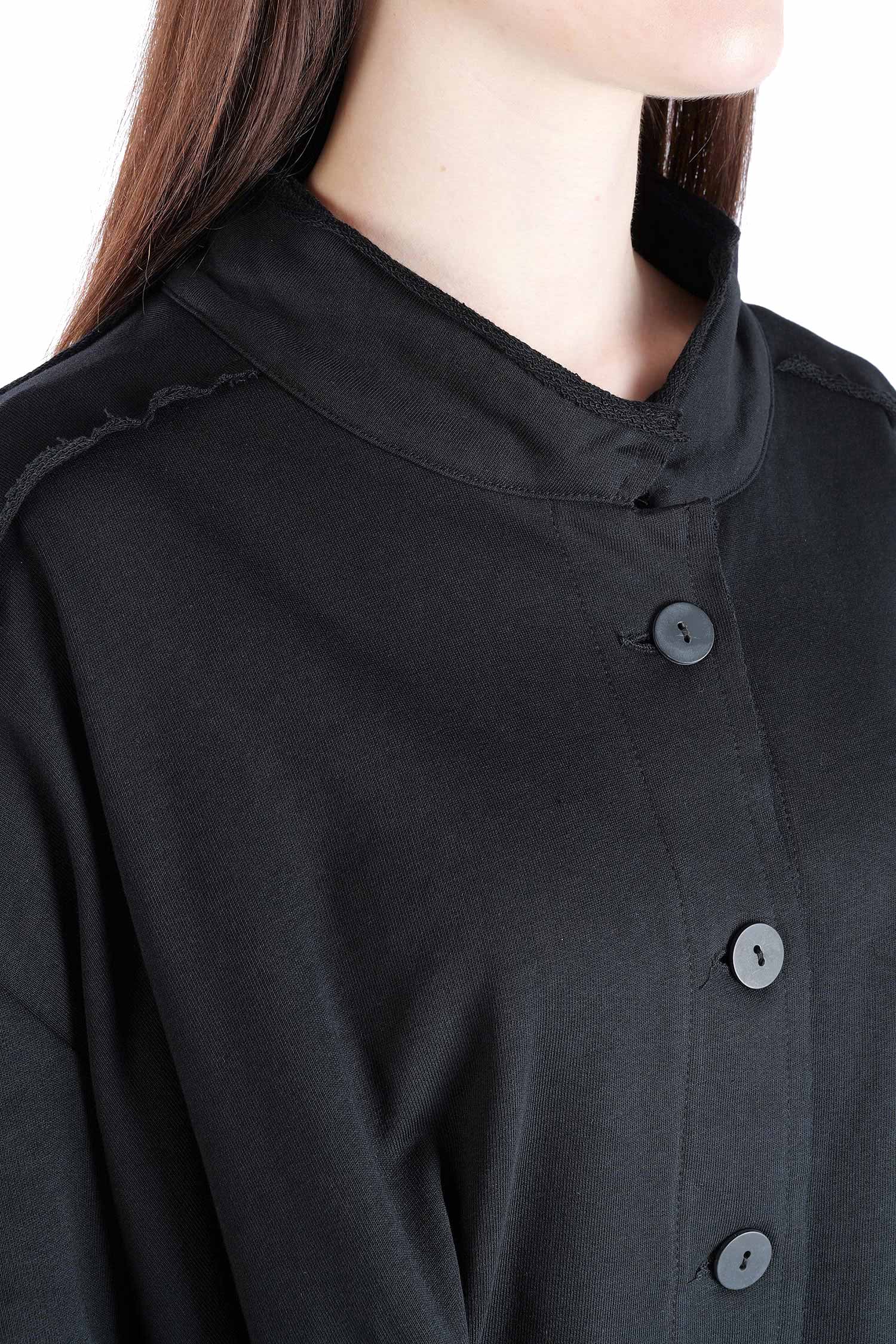 Oversize Sweatjacke - Schwarz - 2129