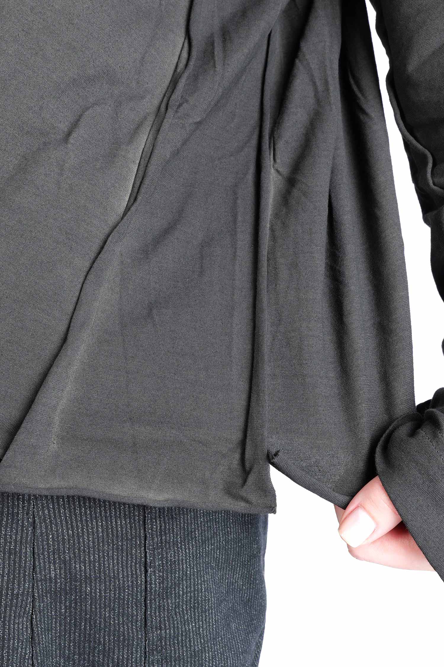 Oversize Jerseypullover - Black cloud - 2262560506