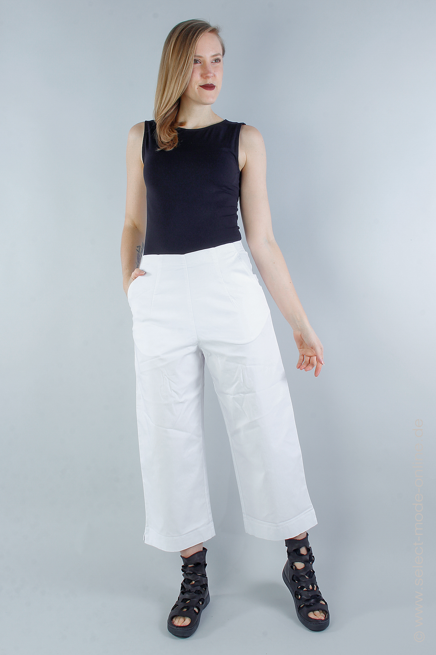 Culotte stretch pants - White - 1243440133