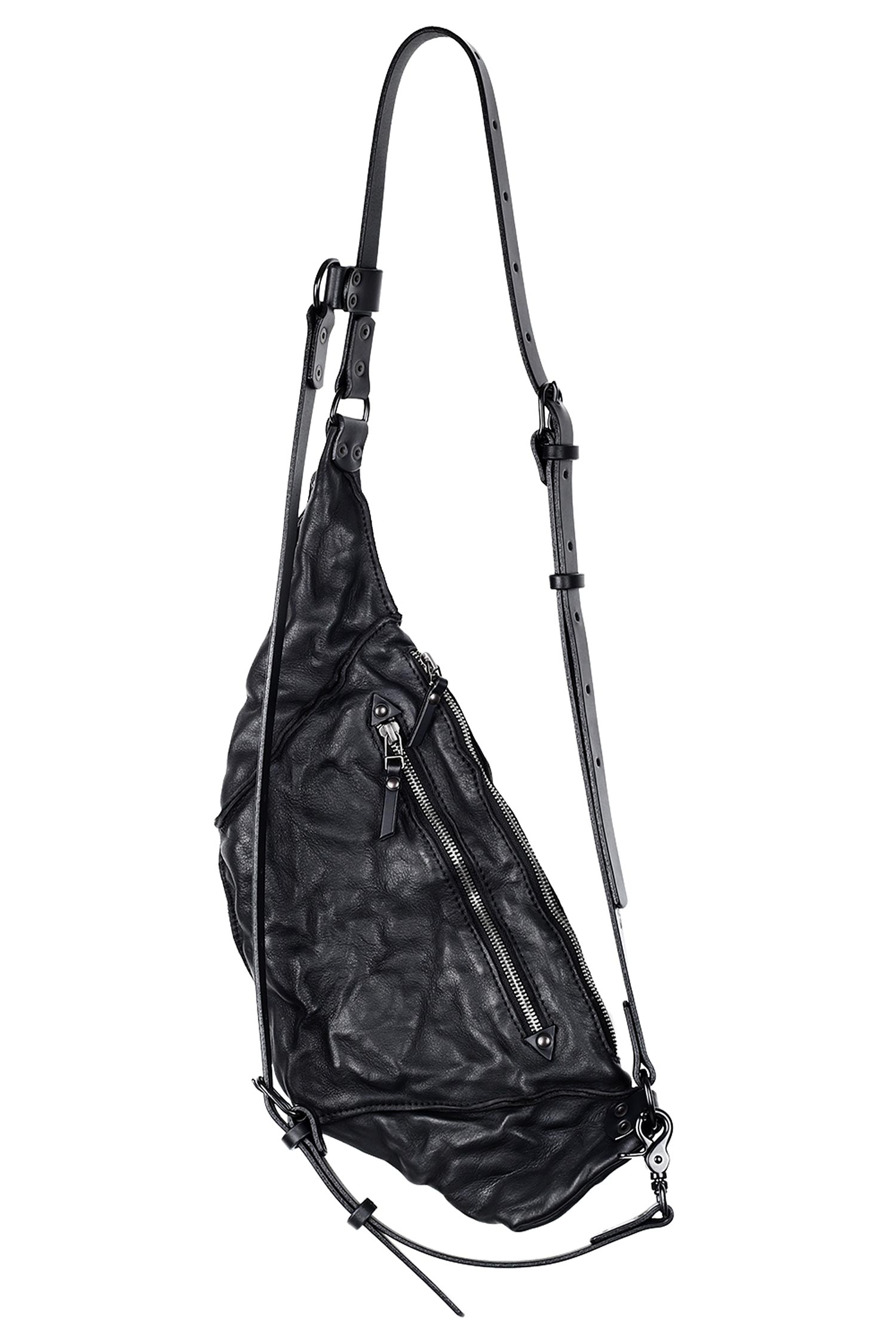 Umhängetasche - Schwarz - Lang