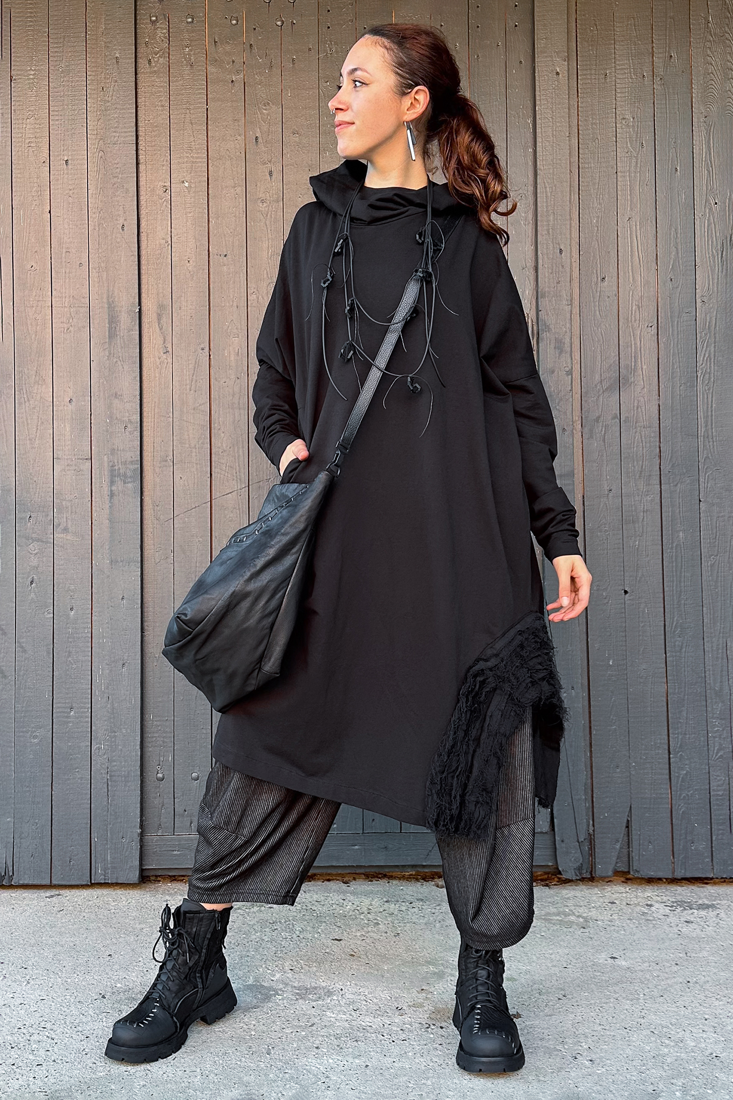 Oversized tunic - black - J.Maia
