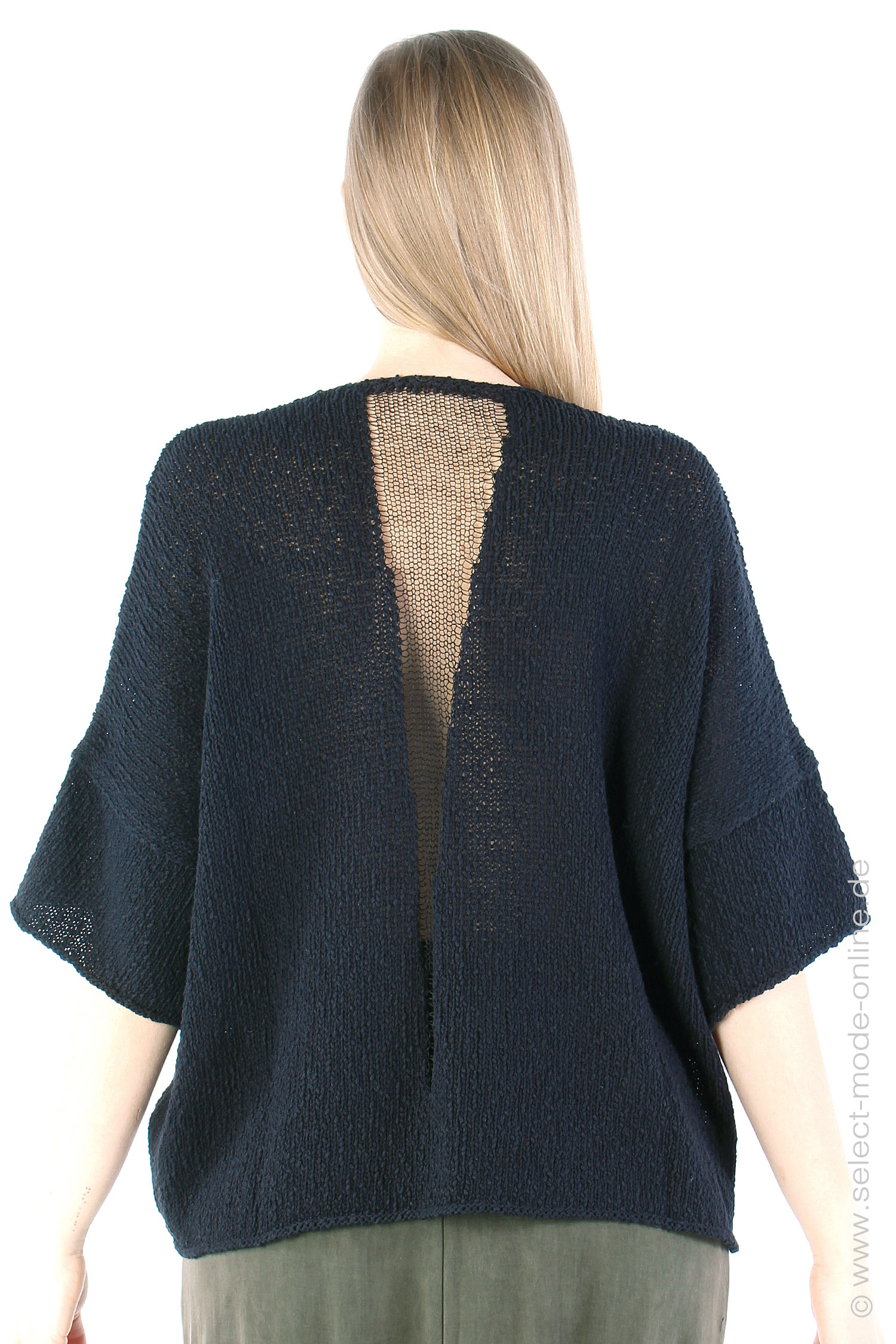 Oversize knit pullover - Black - LINCOT