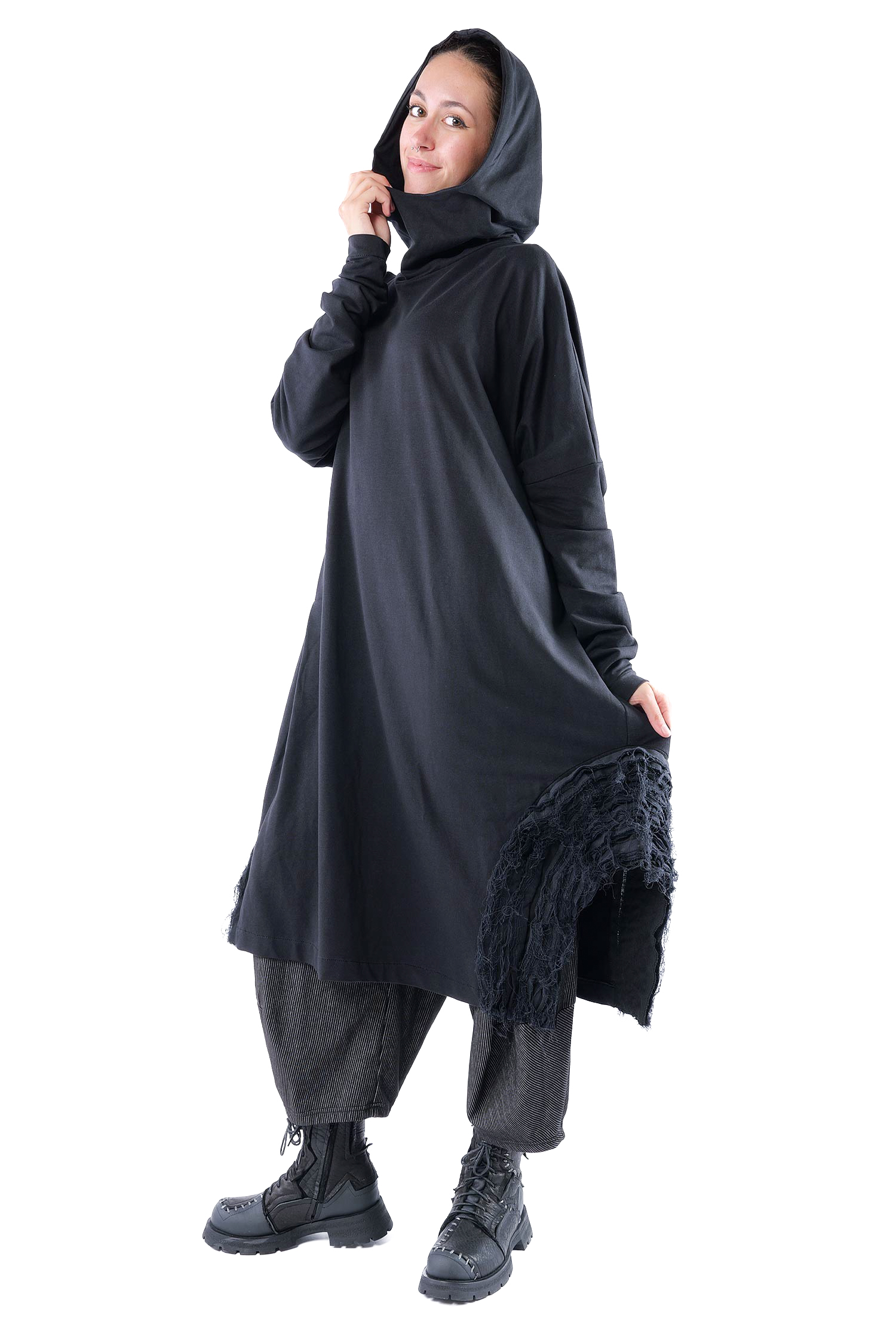 Oversize Tunika - Schwarz - J.Maia