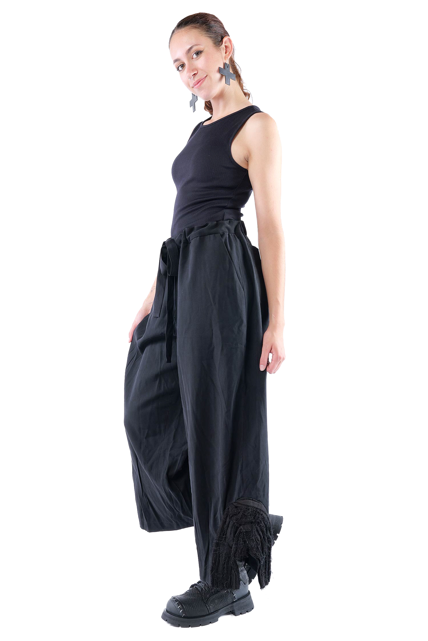 Weite Hose - Schwarz - J.Pinko
