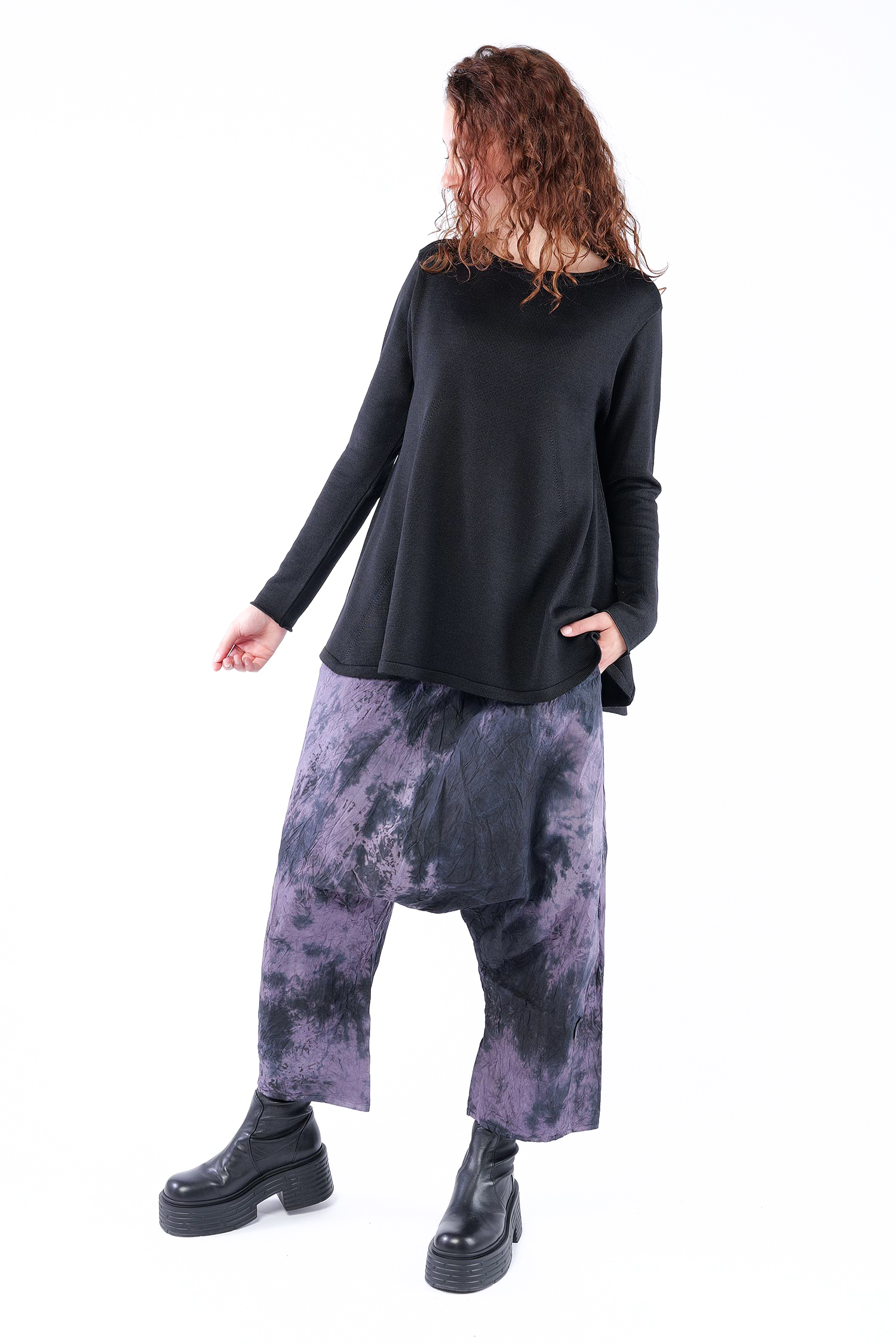 A-Linien Pullover - Schwarz - 26.2-KHG415