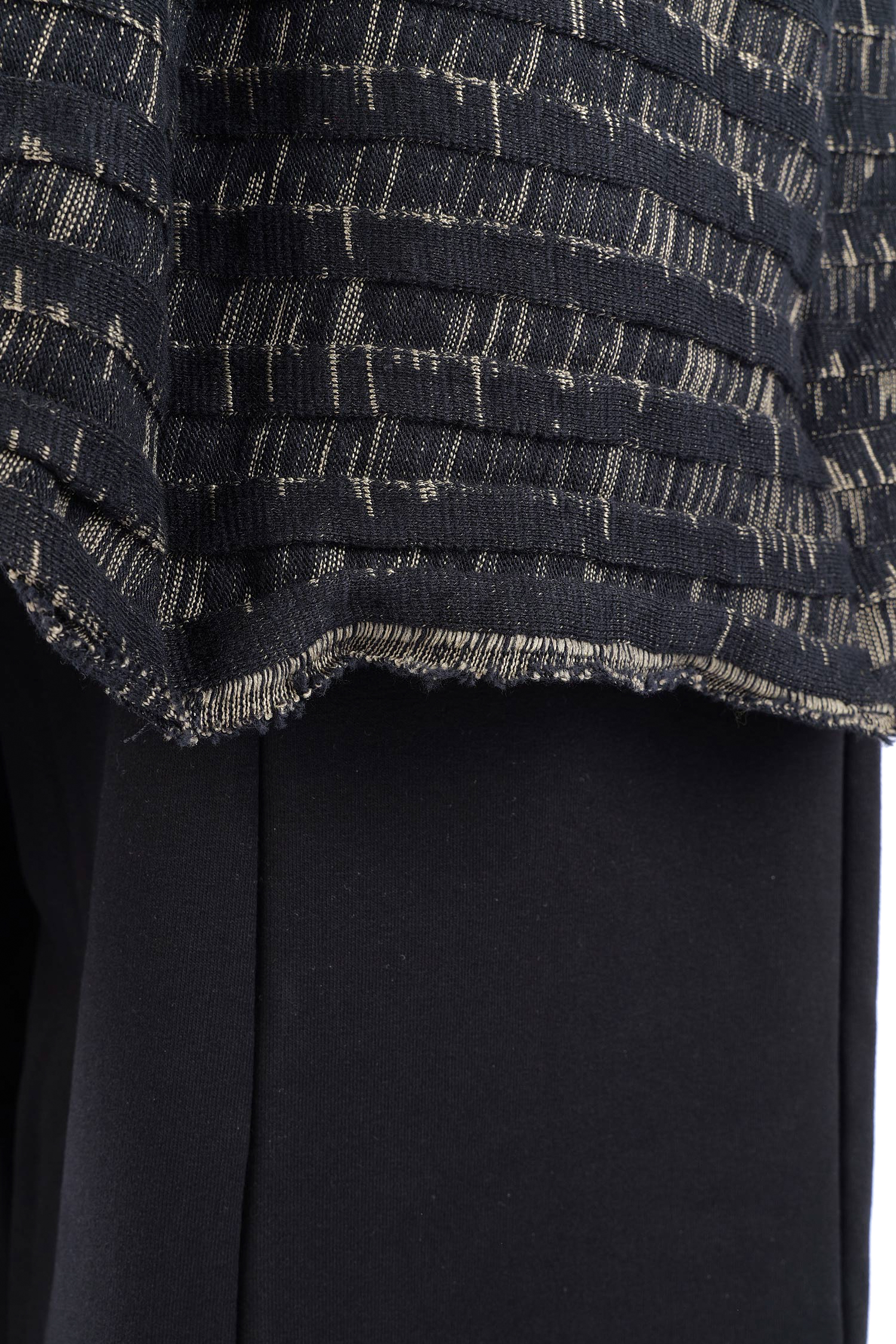 Stricktunika - Black melange - X9076-X