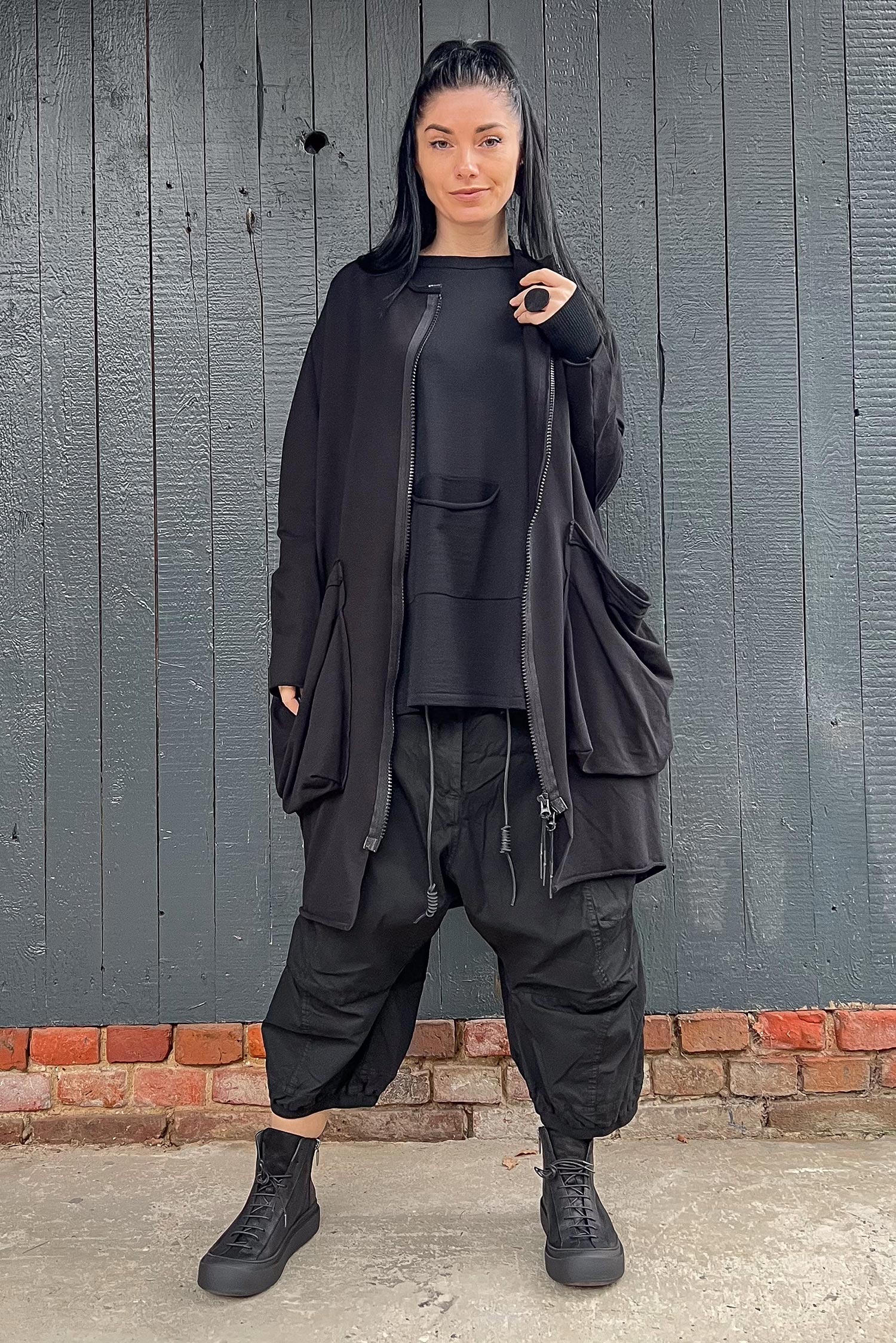 Tulpige Hose - Schwarz - 2252600107