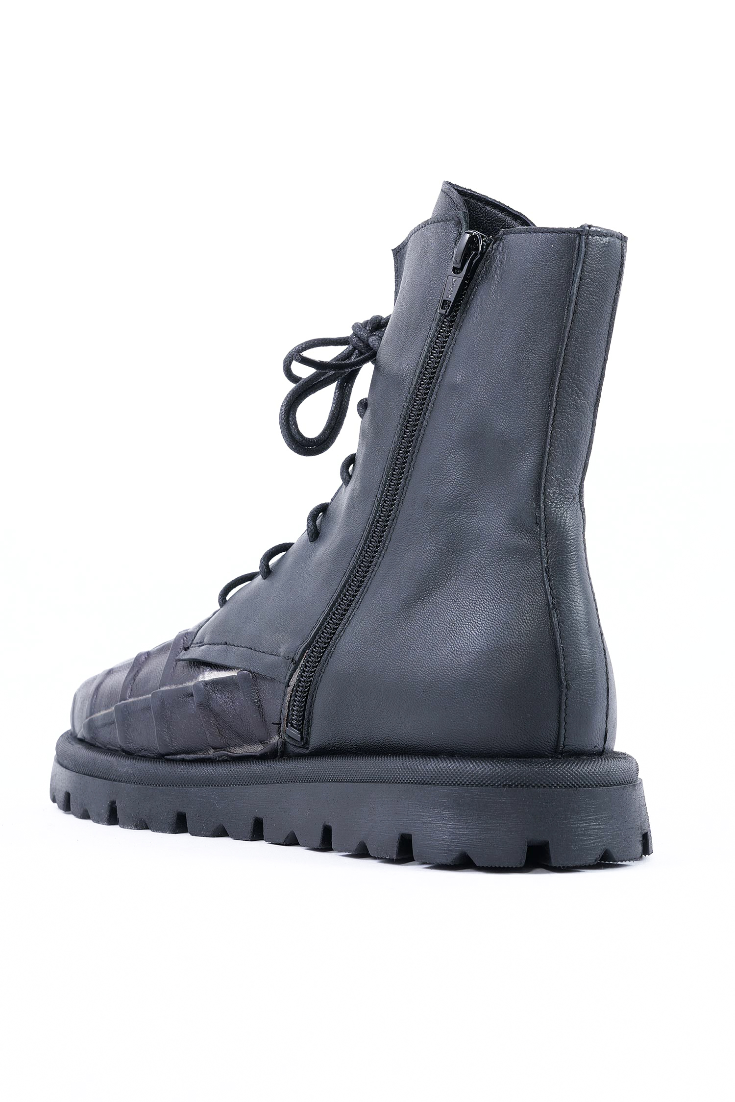 Leder Boots - Schwarz - Rue