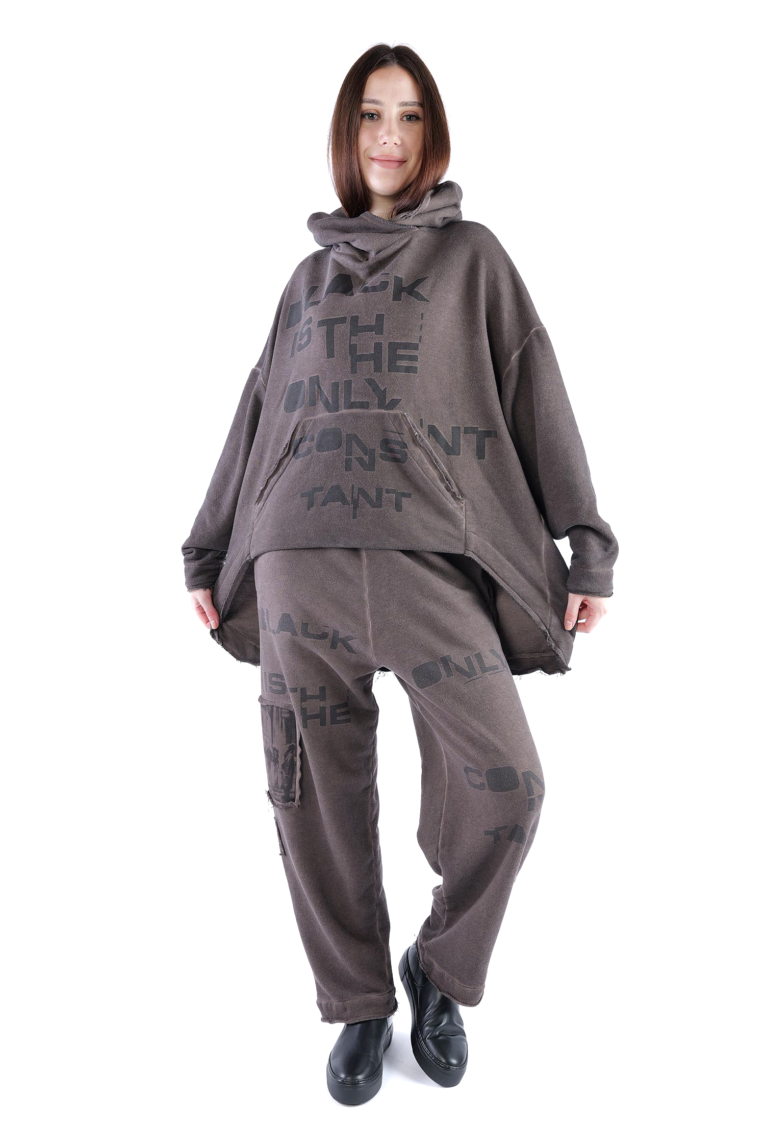 Sweat Hoodie - Truffle old dye - Ovina