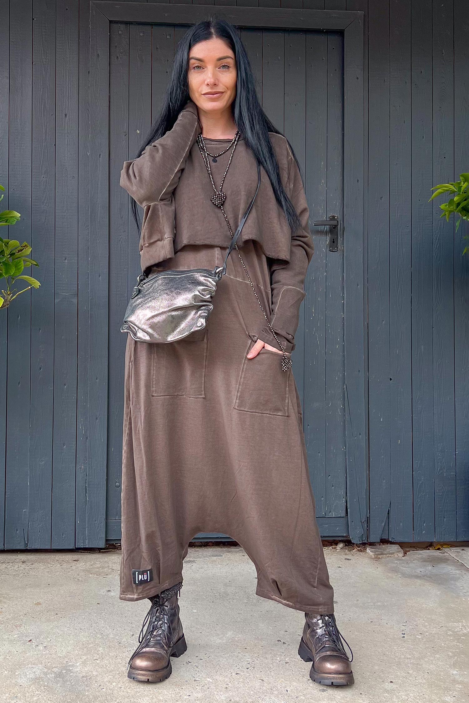 Leder Tasche - Metallic Graphite  - MOONLIT ed.1