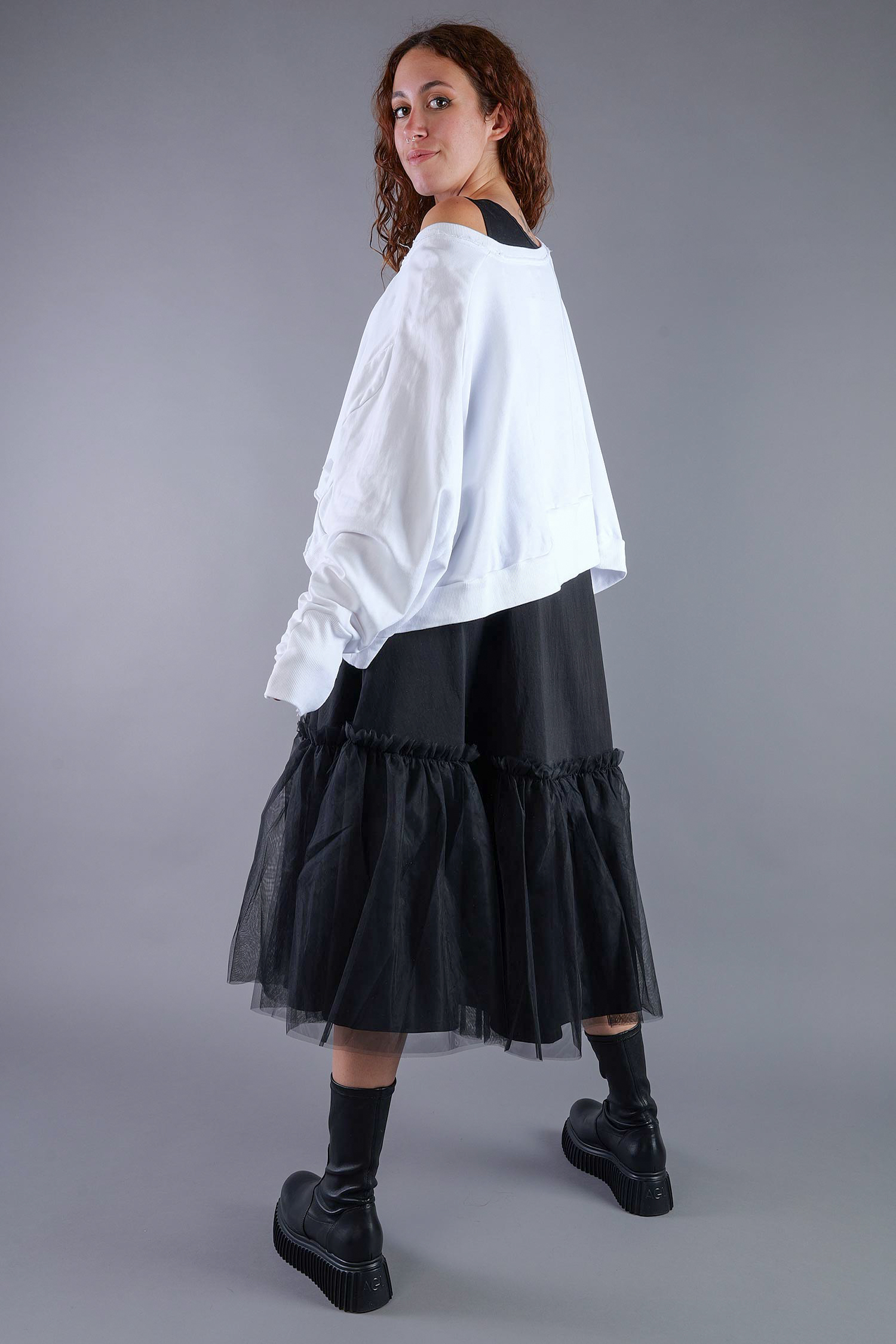Kurzer Sweater - White UNI - 2101