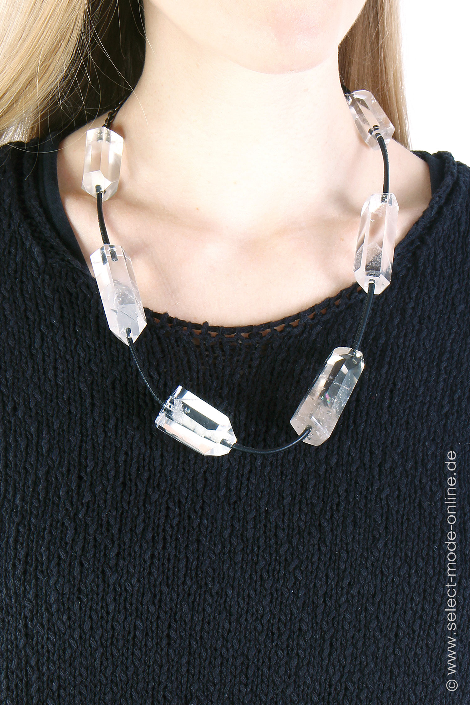 Necklace with rock crystals - DG013