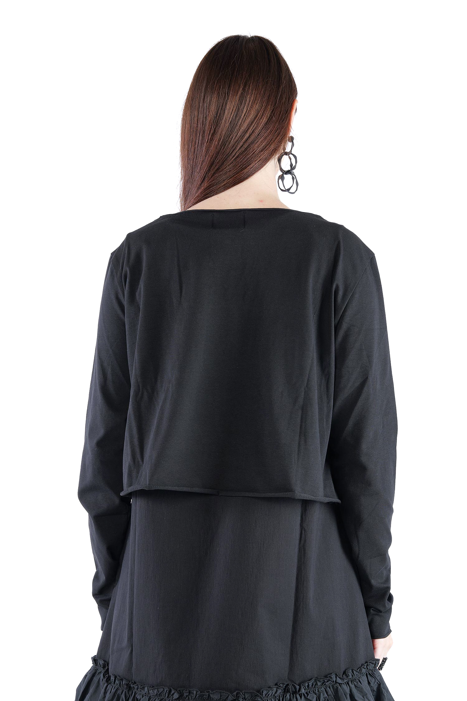 Kurze Jerseyjacke - Schwarz - 2131