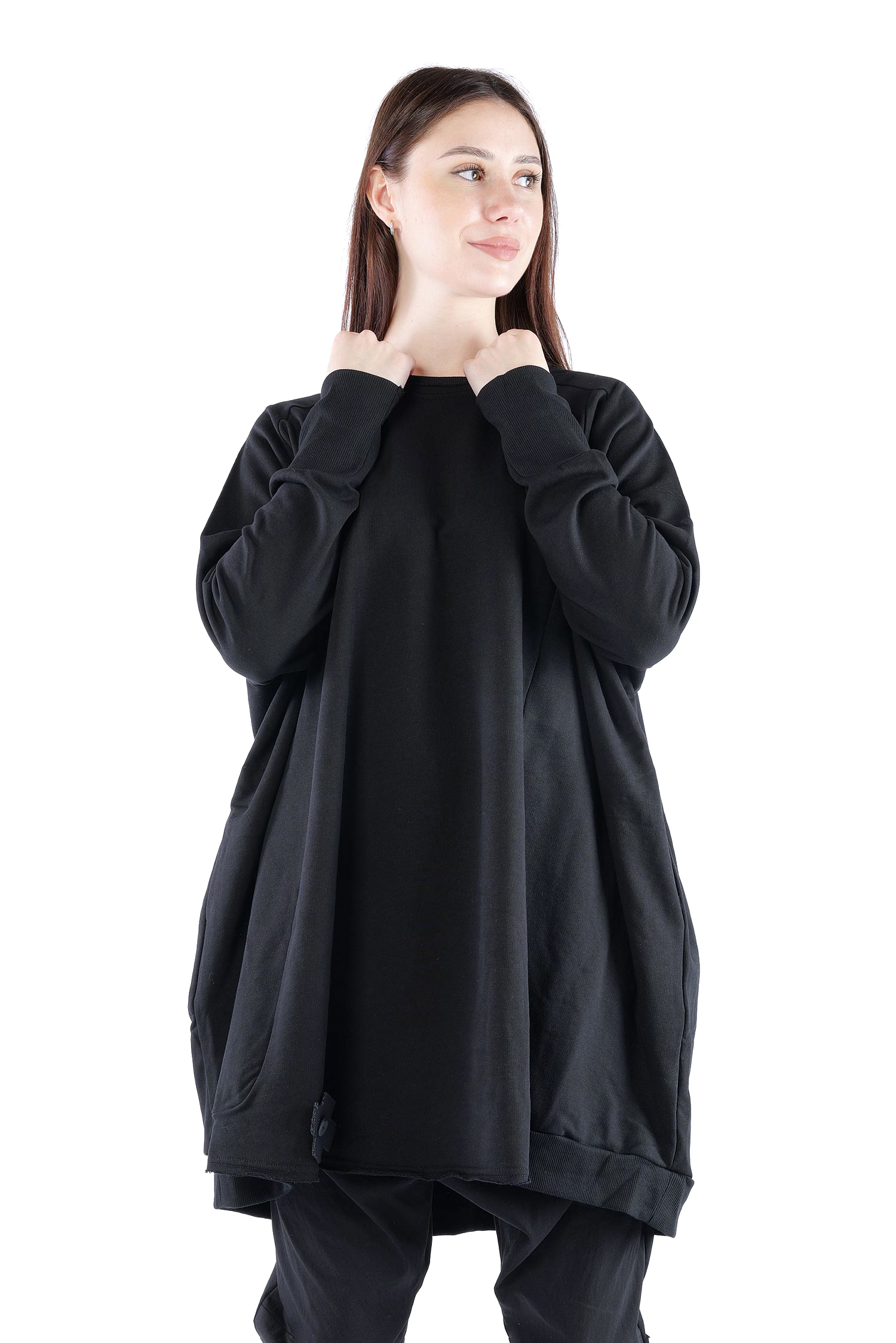 Oversize Sweatpullover - Black print - 2139