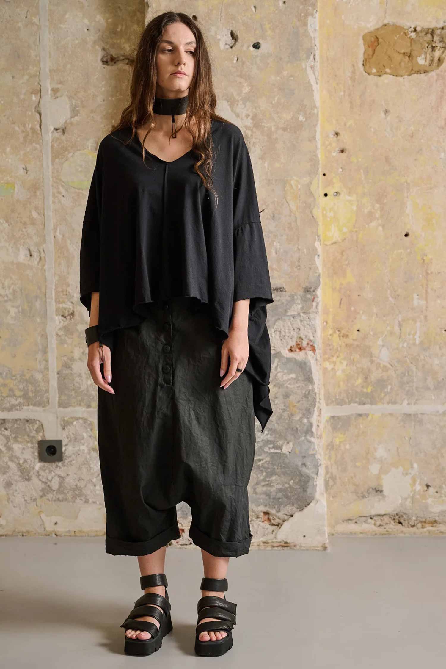 Oversize Shirt - Schwarz - Liva