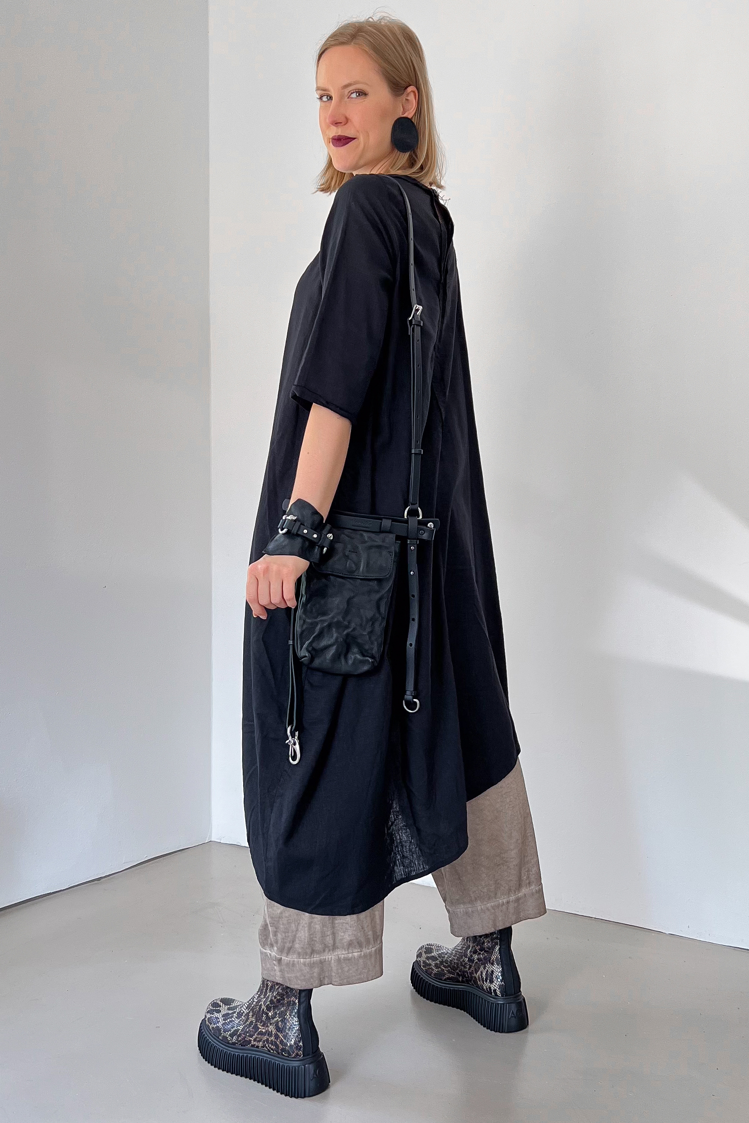Printed tunic - Black - Vashka
