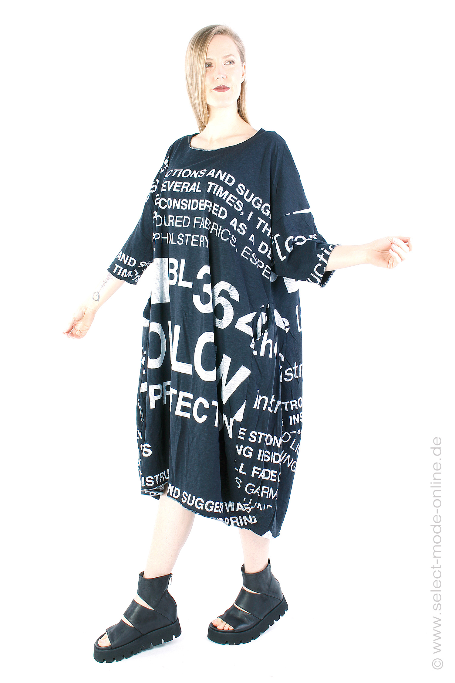 Rundholz Black Label - Kleid - Black Print - 1243640903