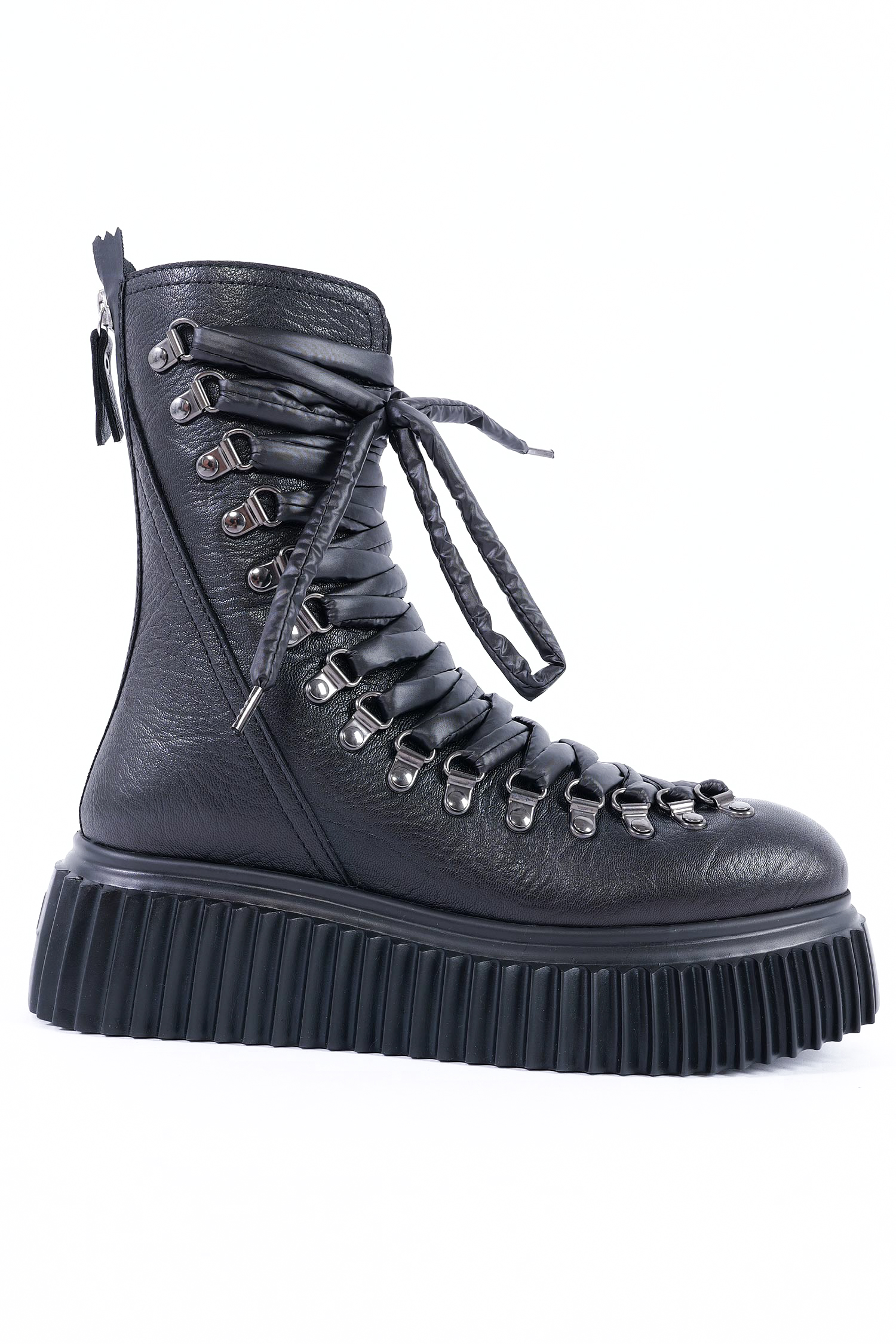 Schnür-Boots - Schwarz - Dromo