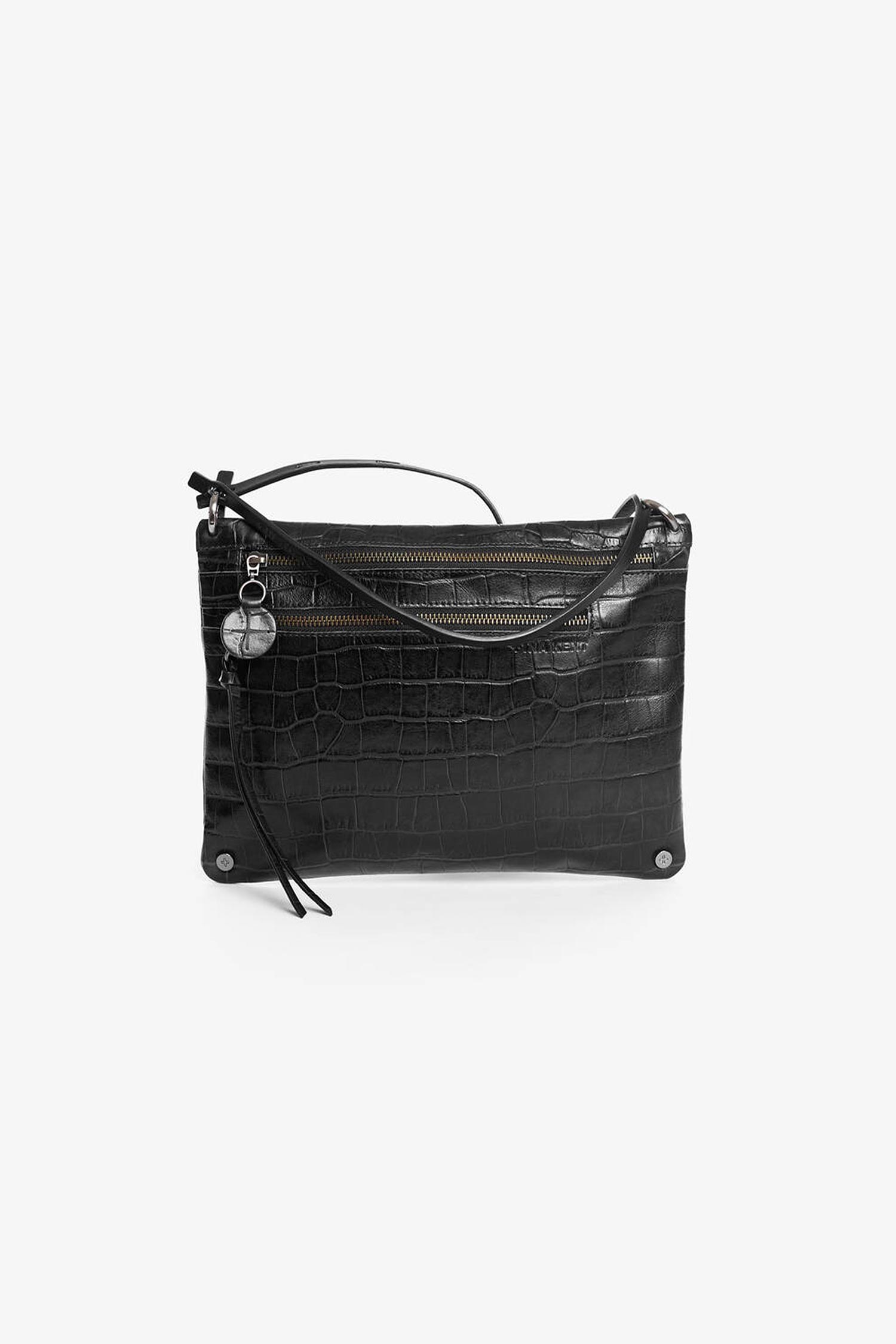 Leder Tasche - Eco Croc Black - MOONLIT ed.2
