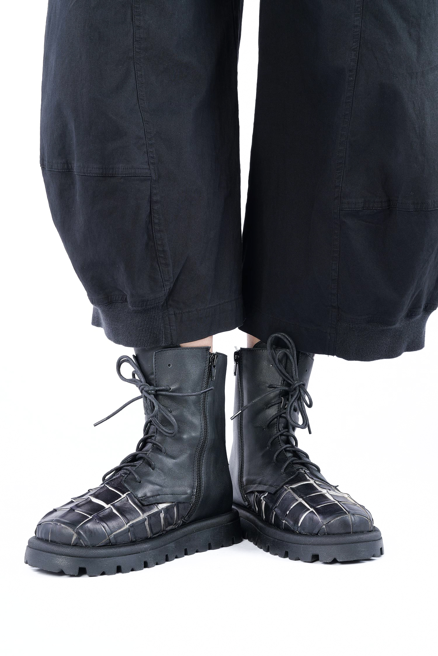 Leder Boots - Schwarz - Rue