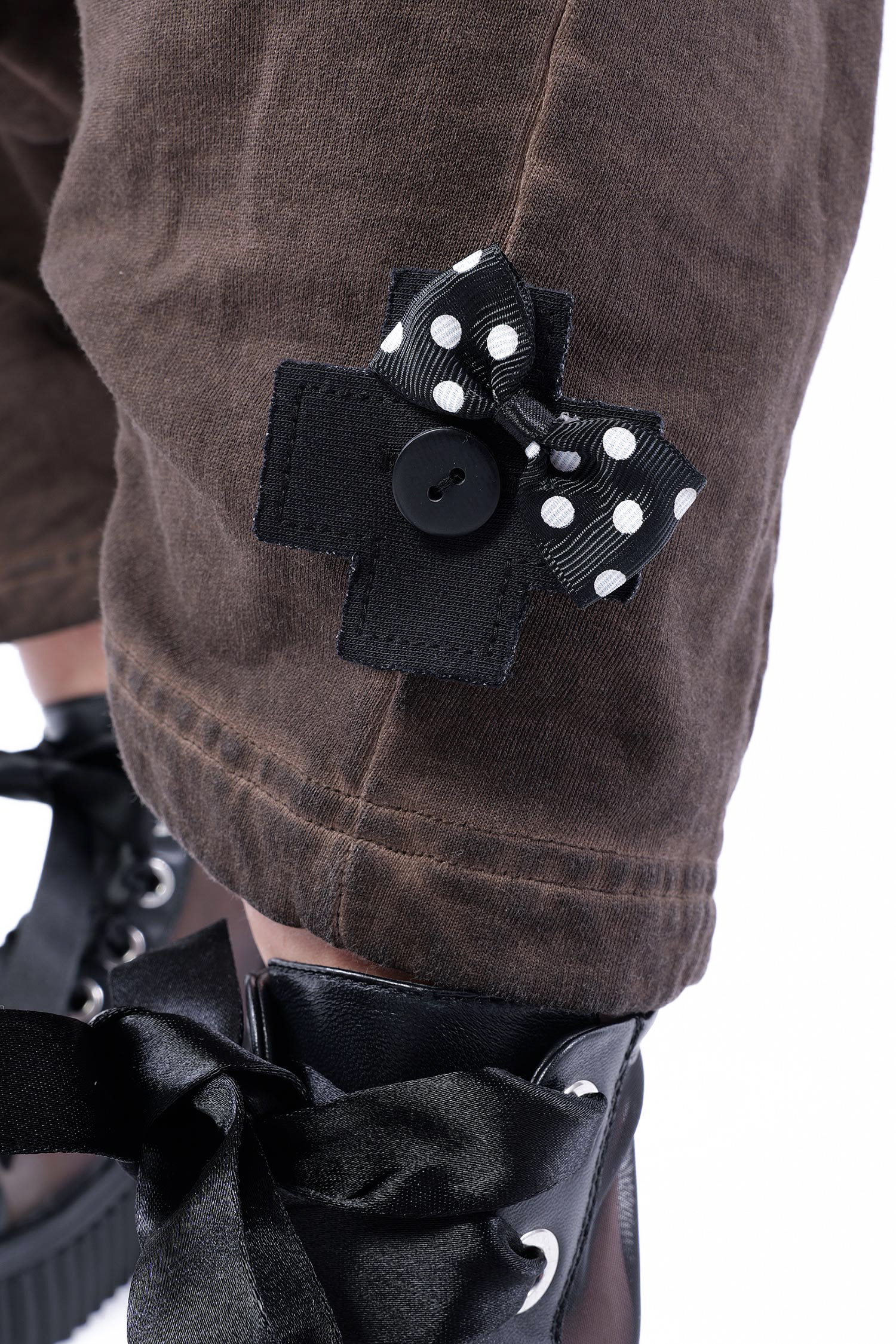 Plus Patch mit Schleife - Schwarz - X0007 bow