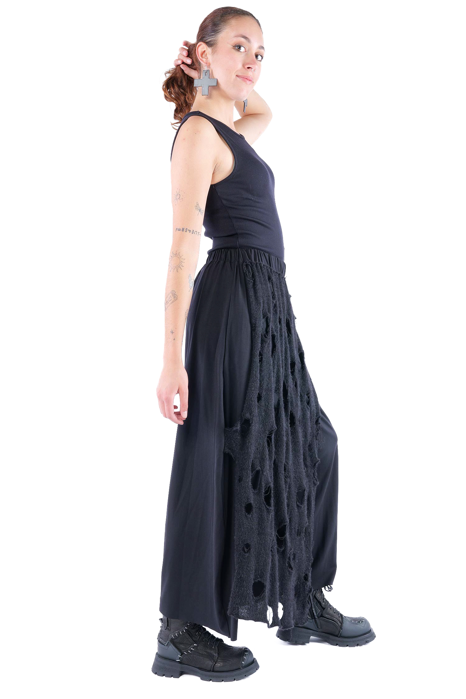 Weite Hose - Schwarz - M.Evangeline