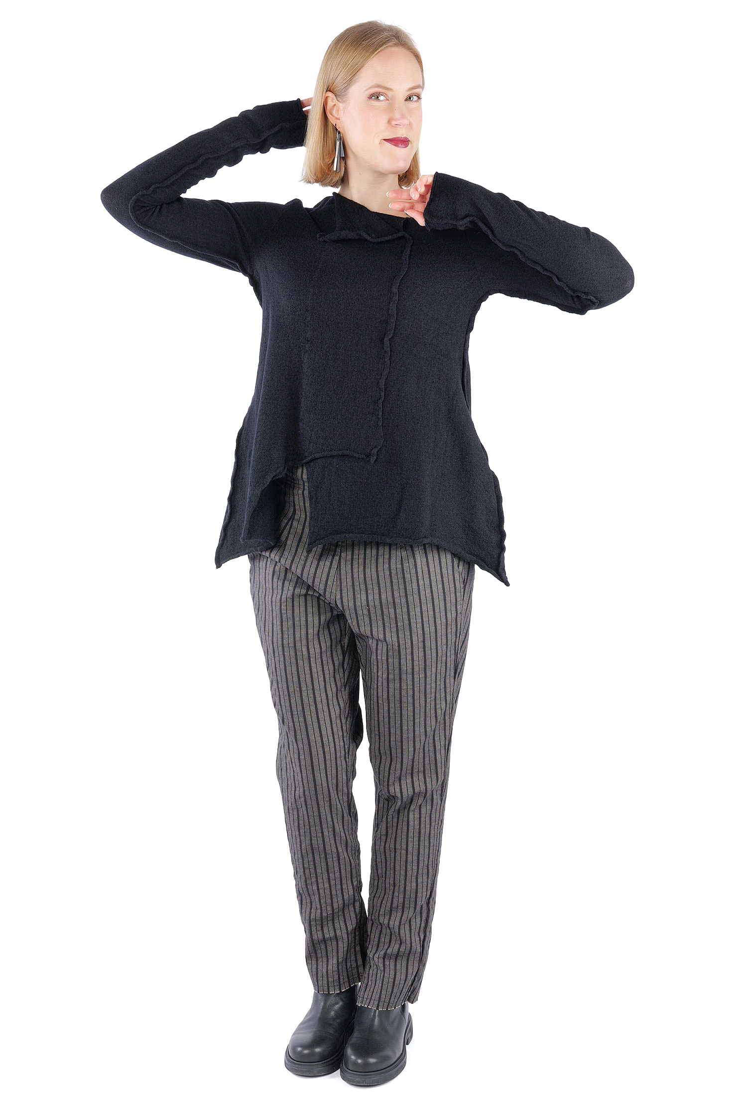 Wollpullover - Schwarz - 2261680711