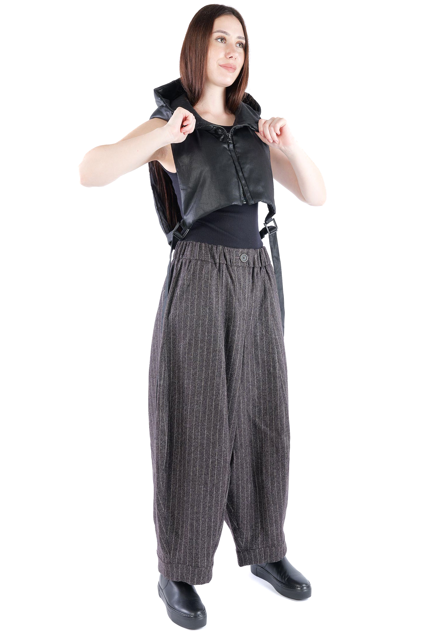 Kurze Weste - Black coated - Pinpin