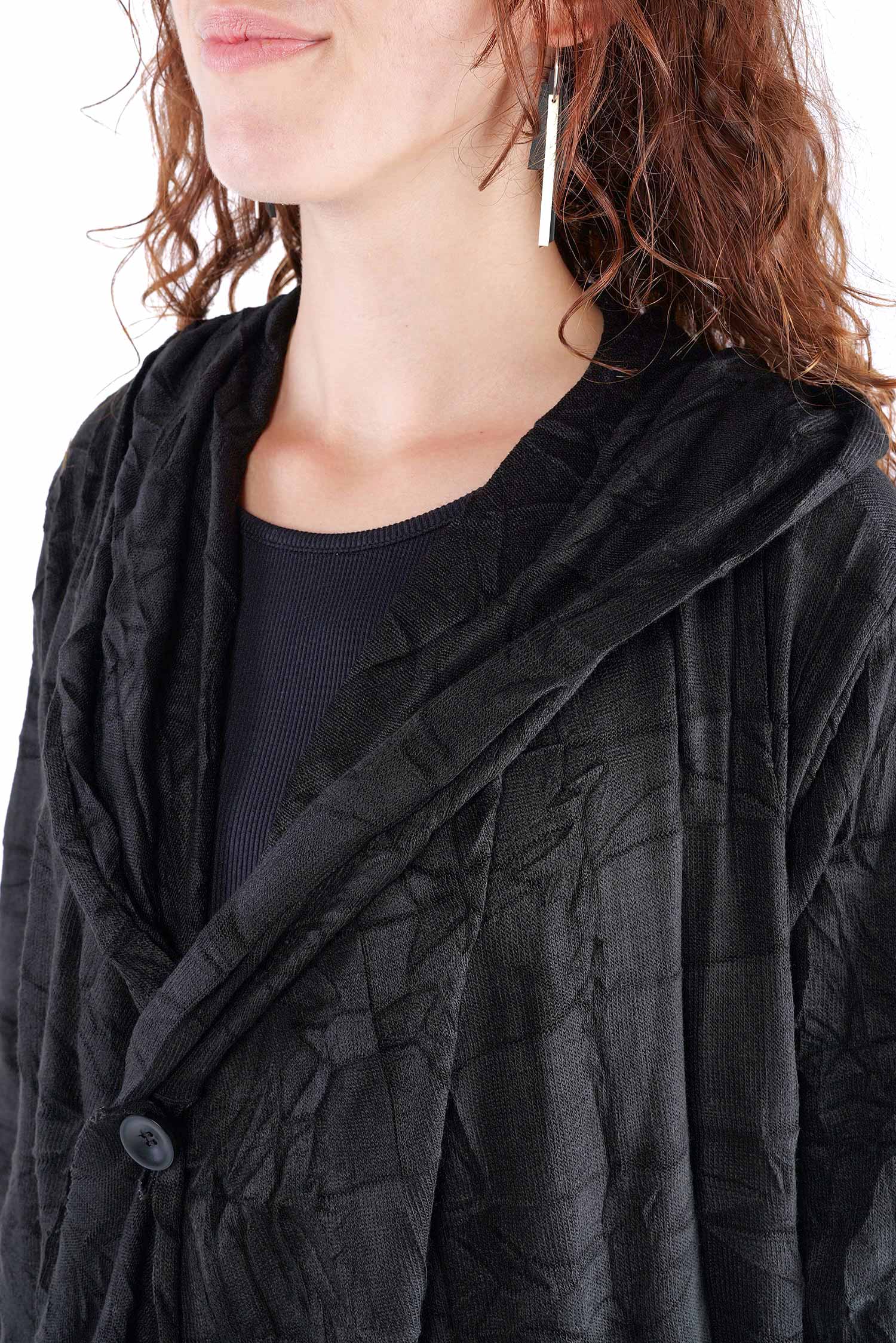 Long cardigan - Black - W5446