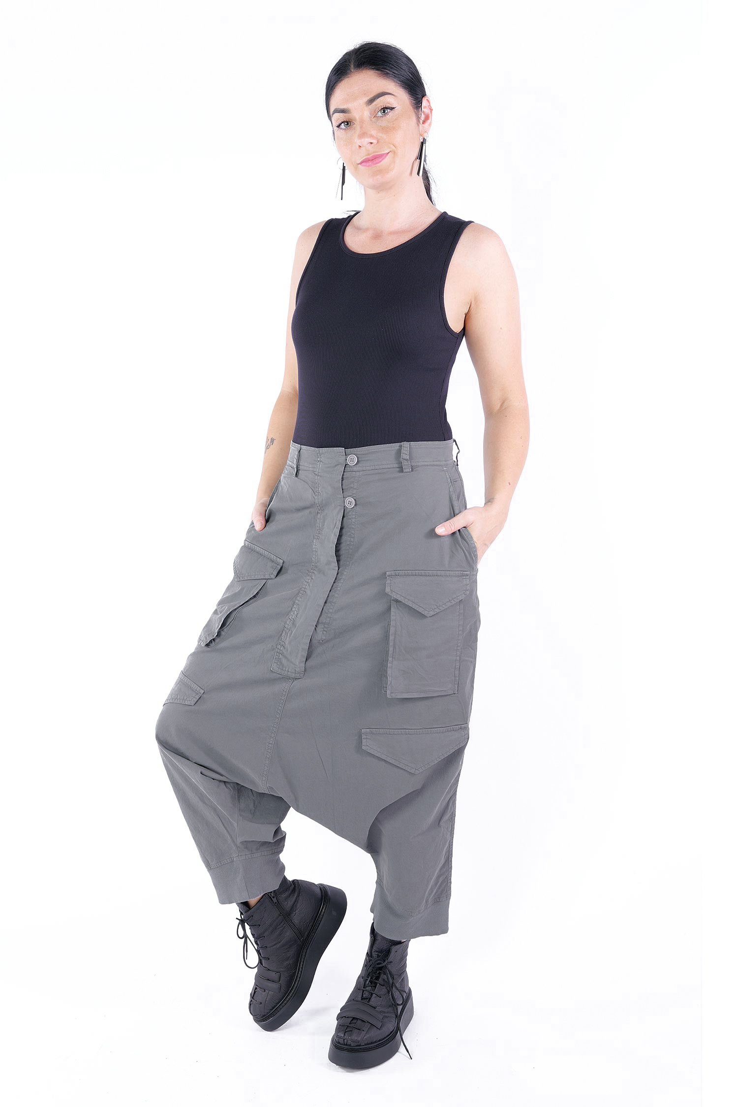 Haremshose - Dark grey - 2253200104