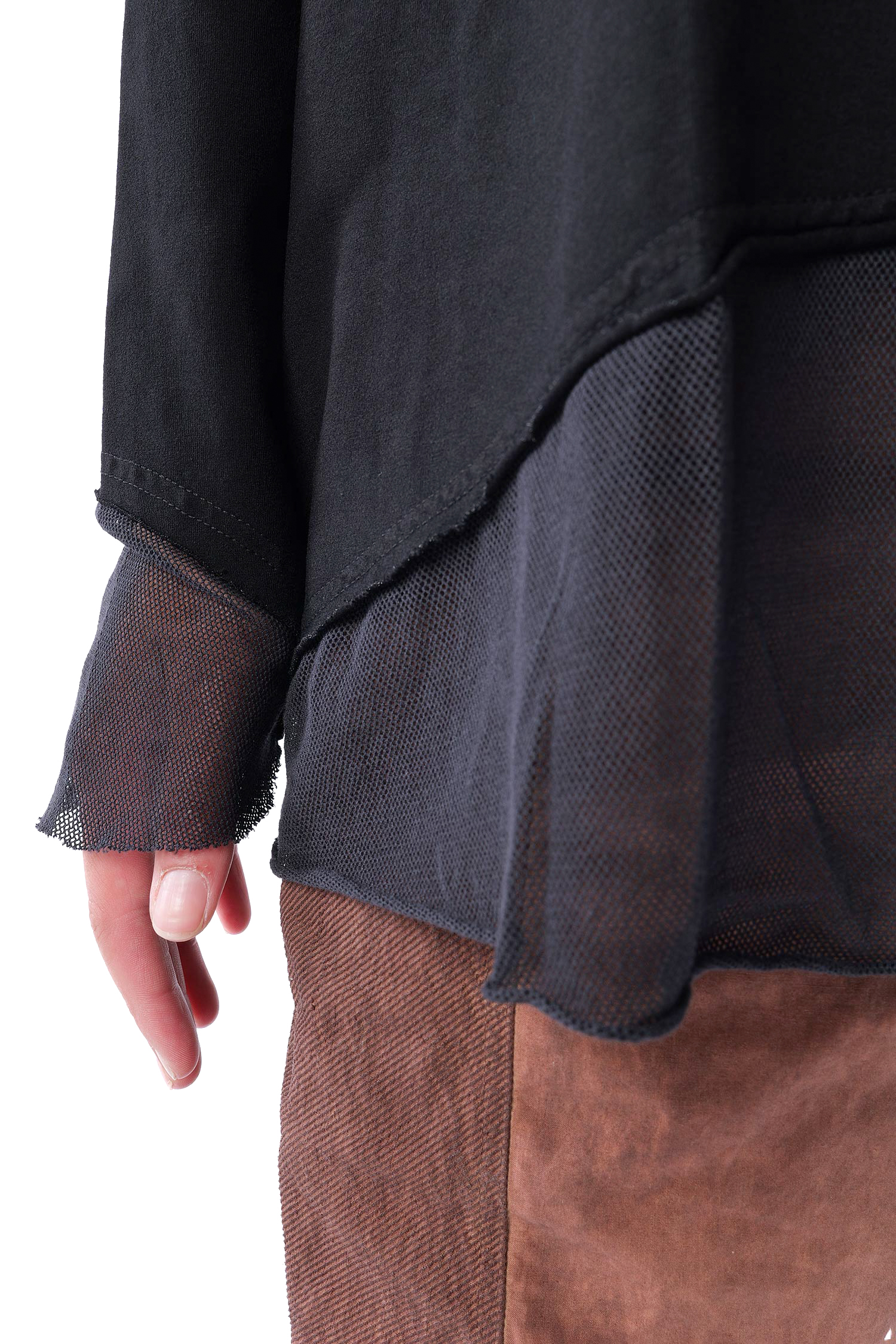 Shirt mit Tüll - Schwarz - 2263510502